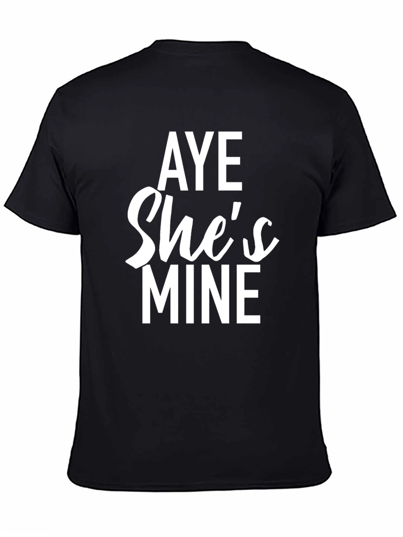 Aye Shes Mine Graphic Tee - Black Cotton Blend