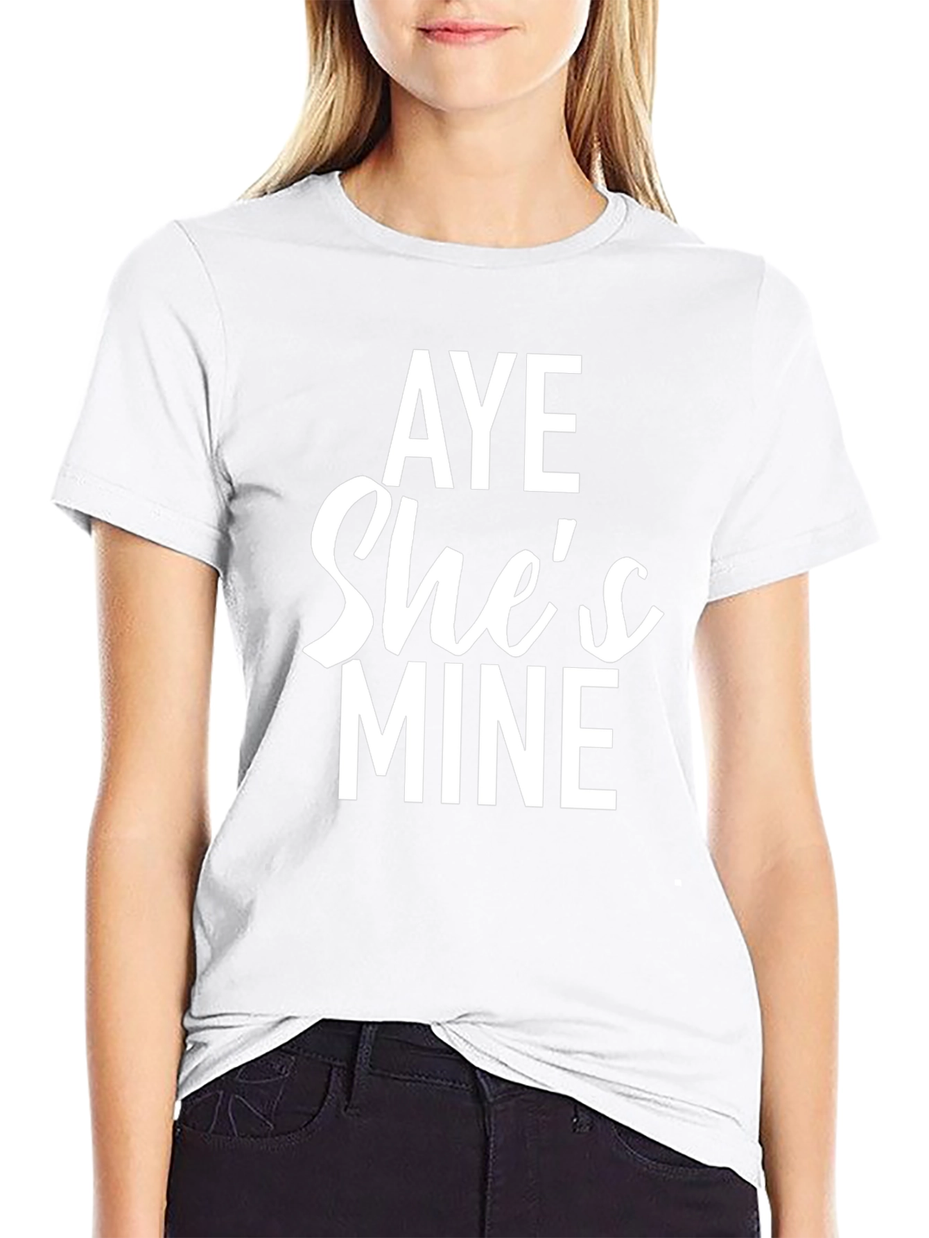 Aye Shes Mine Graphic Tee - Black Cotton Blend