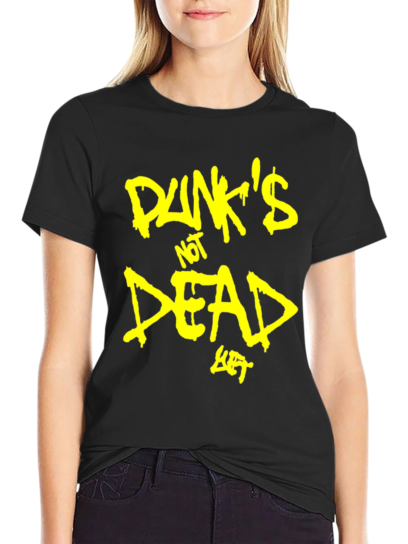 Punks Not Dead T-Shirt - Black Graphic Tee