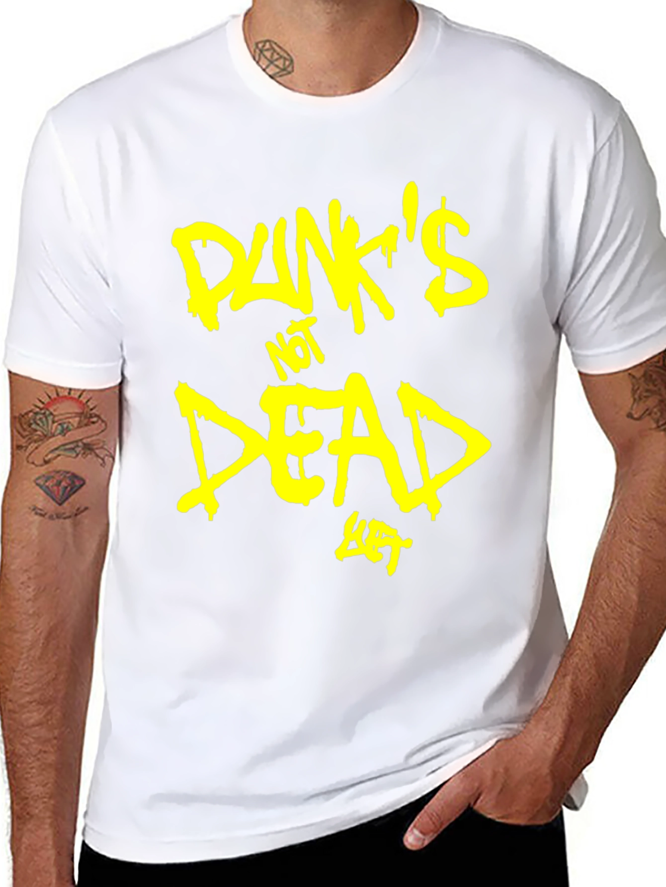 Punks Not Dead T-Shirt - Black Graphic Tee