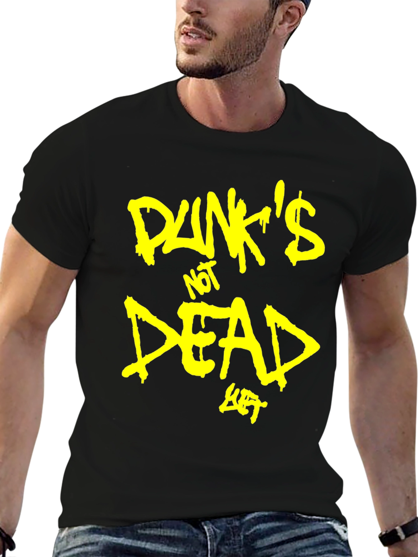 Punks Not Dead T-Shirt - Black Graphic Tee