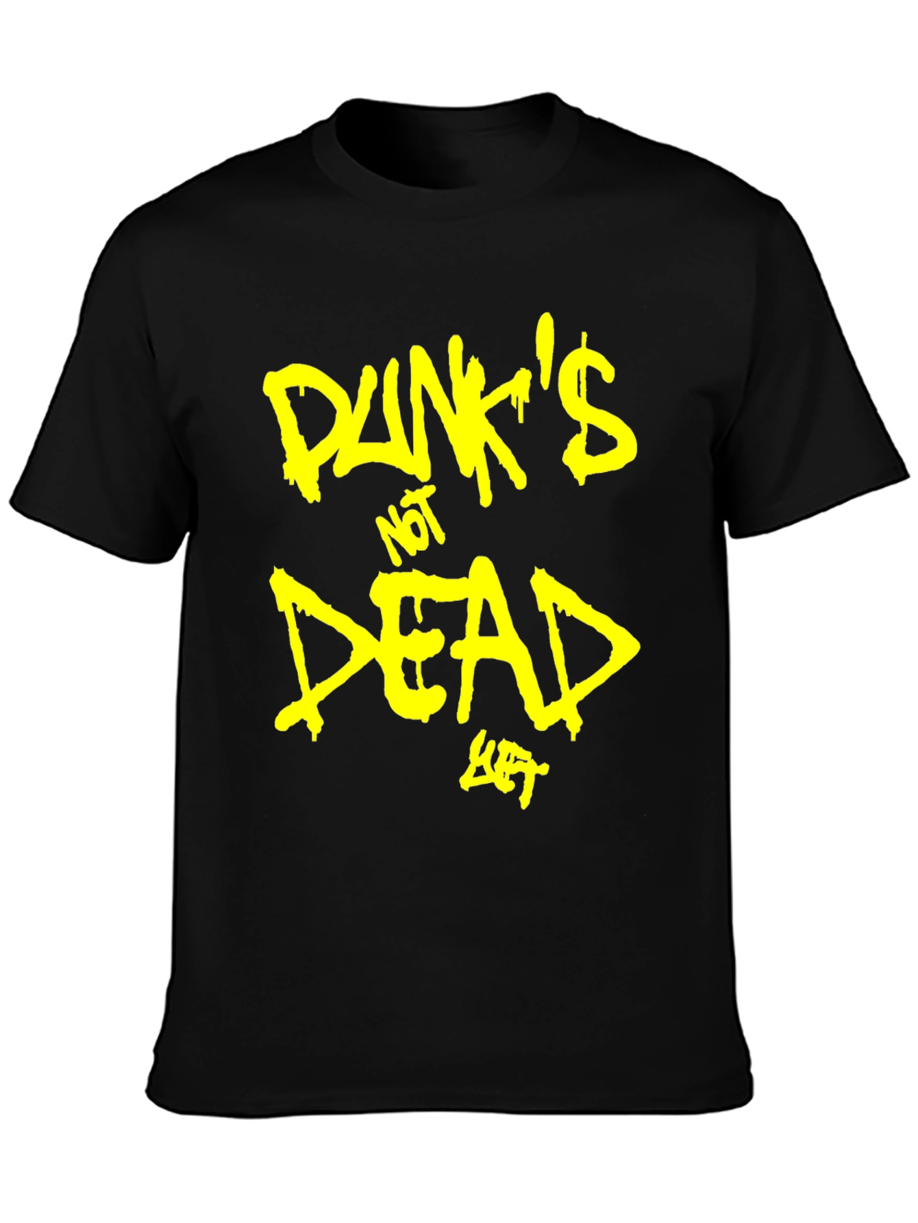 Punks Not Dead T-Shirt - Black Graphic Tee