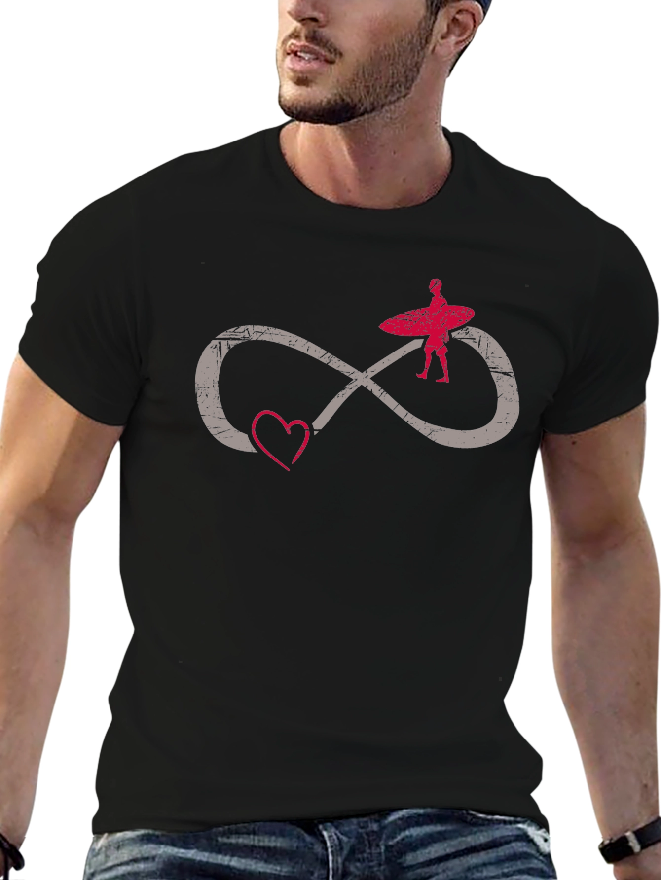 Surfing Infinity Love Graphic Tee