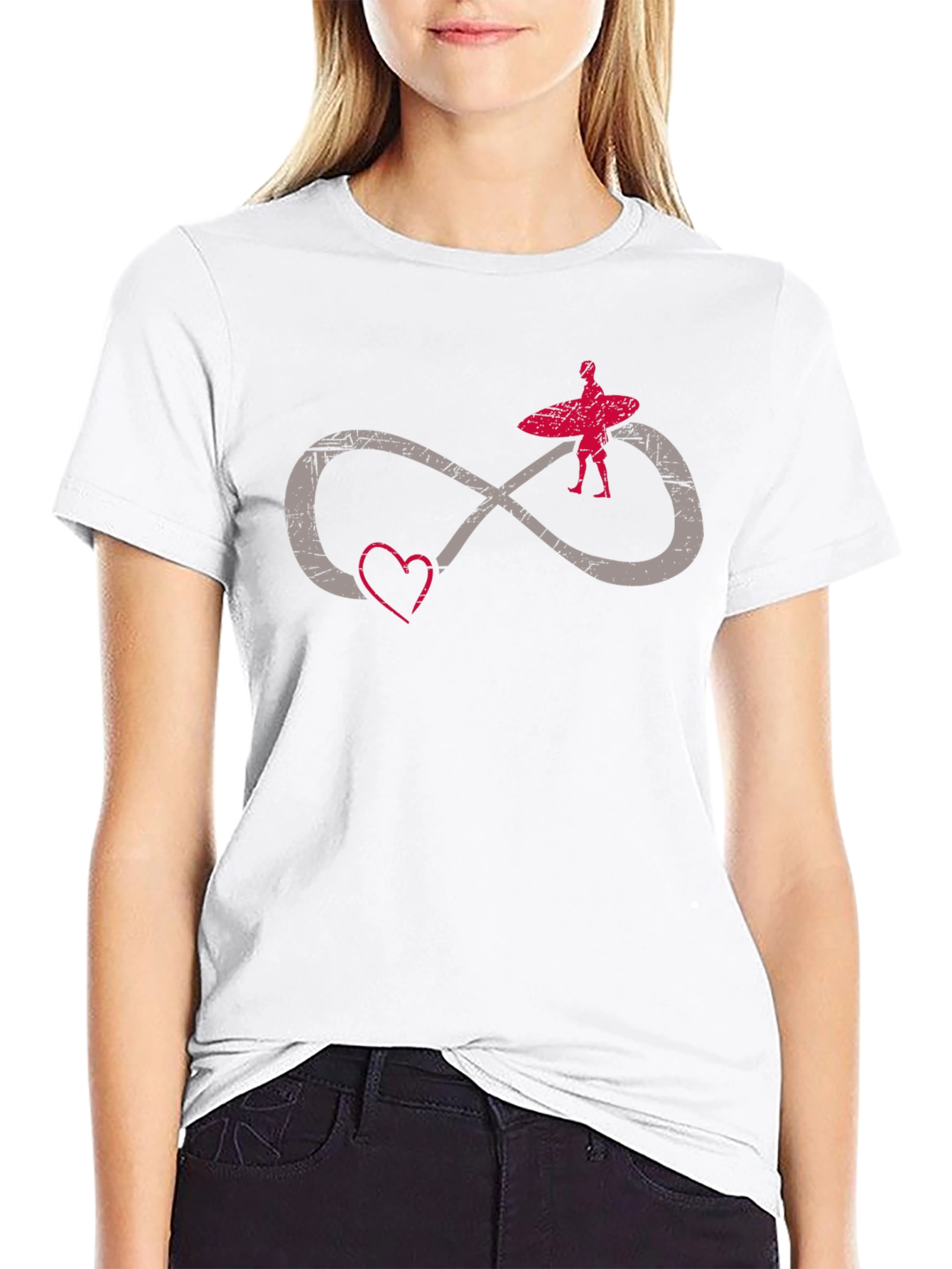 Surfing Infinity Love Graphic Tee