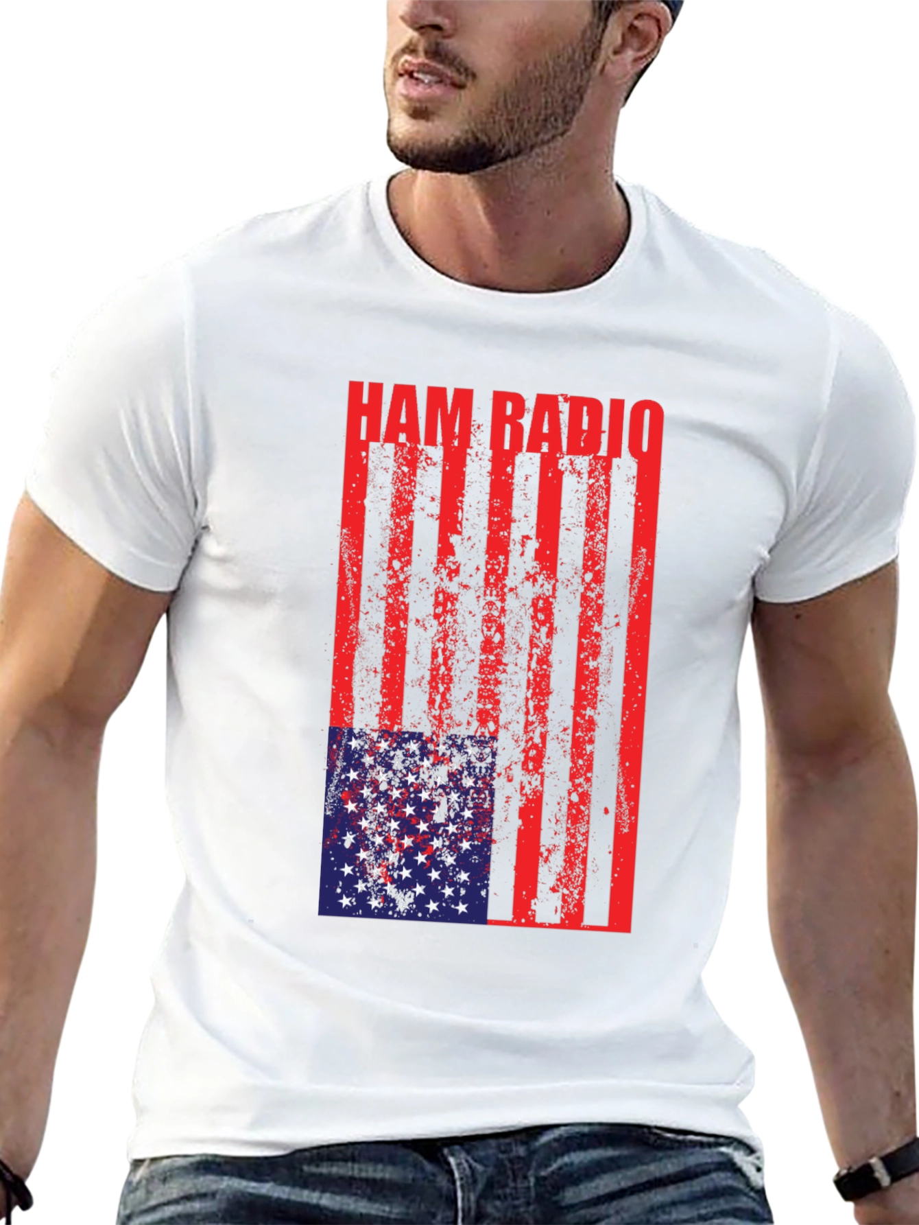 Ham Radio USA Flag T-Shirt