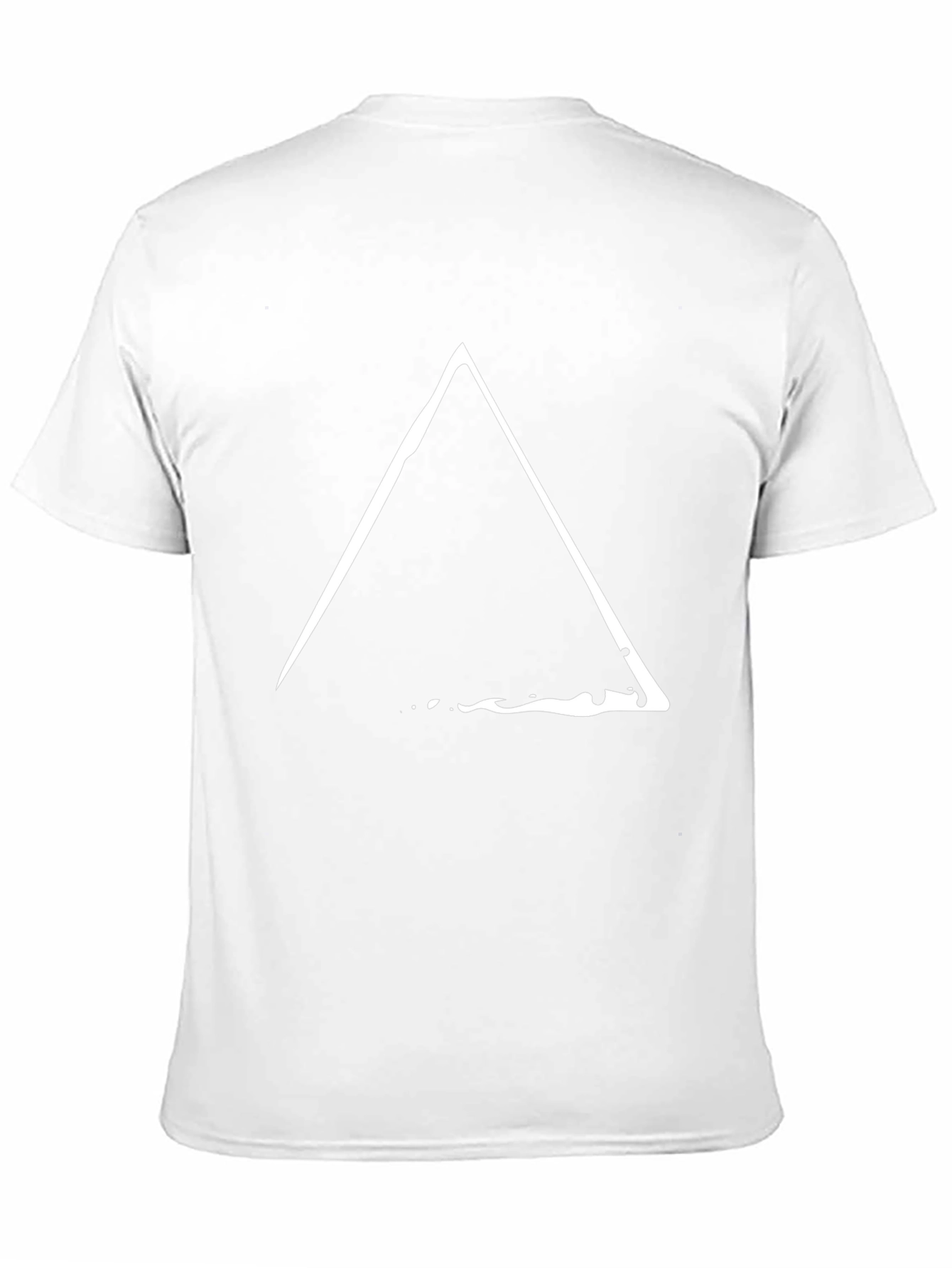 Minimalist Triangle Graphic Tee - Black