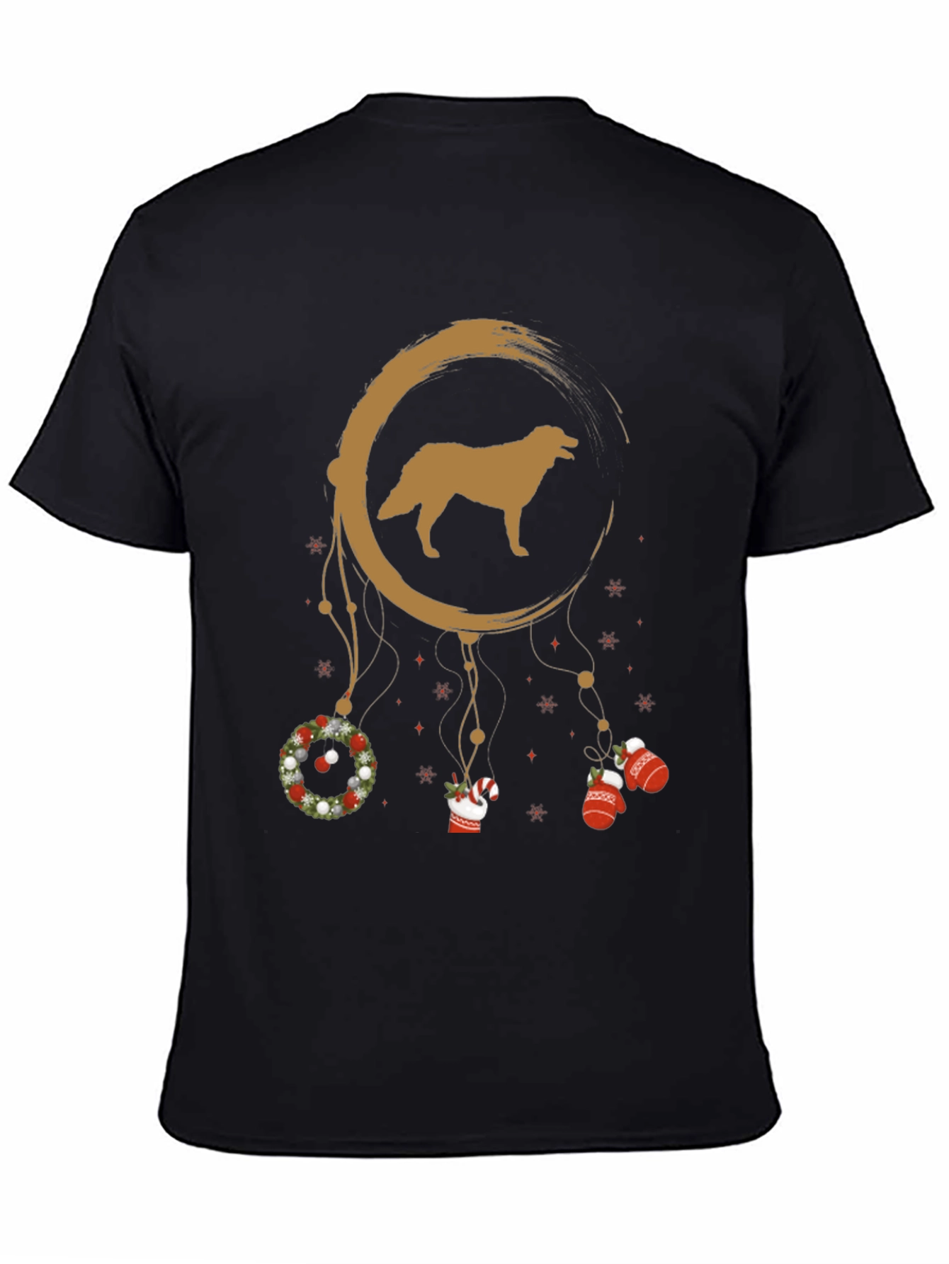 Holiday Golden Retriever Dreamcatcher T-Shirt