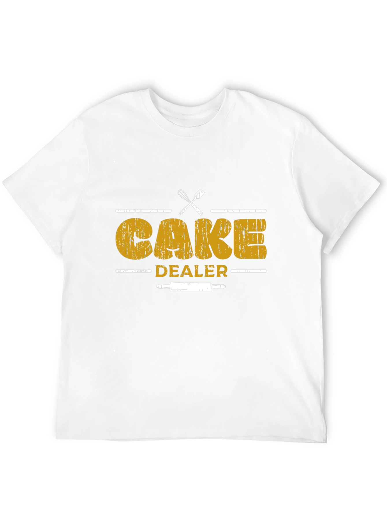Cake Dealer Black T-Shirt - Baking Pun Apparel