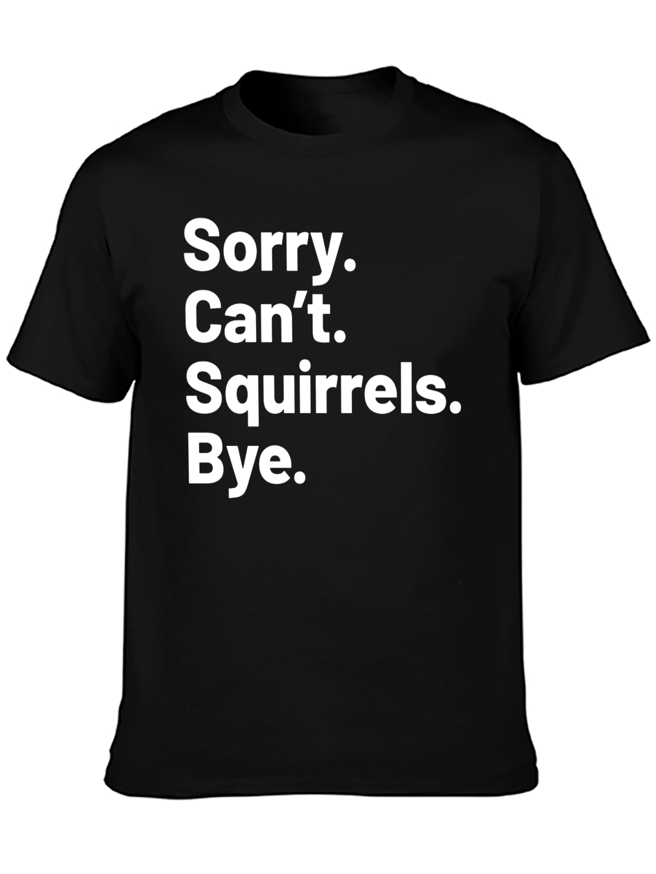 Sorry Cant Squirrels Bye Graphic Tee