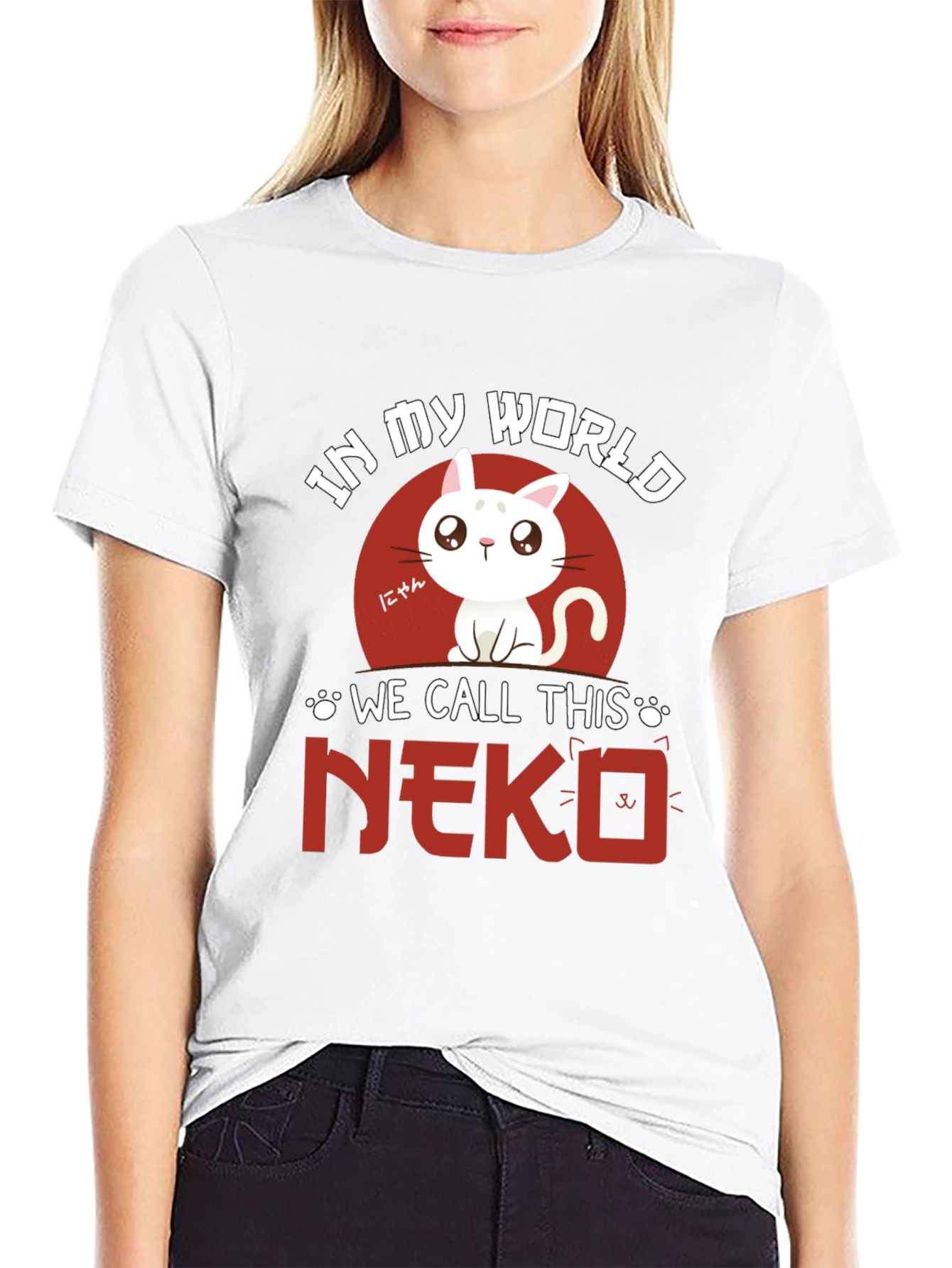 Neko Cat T-Shirt - Anime Style
