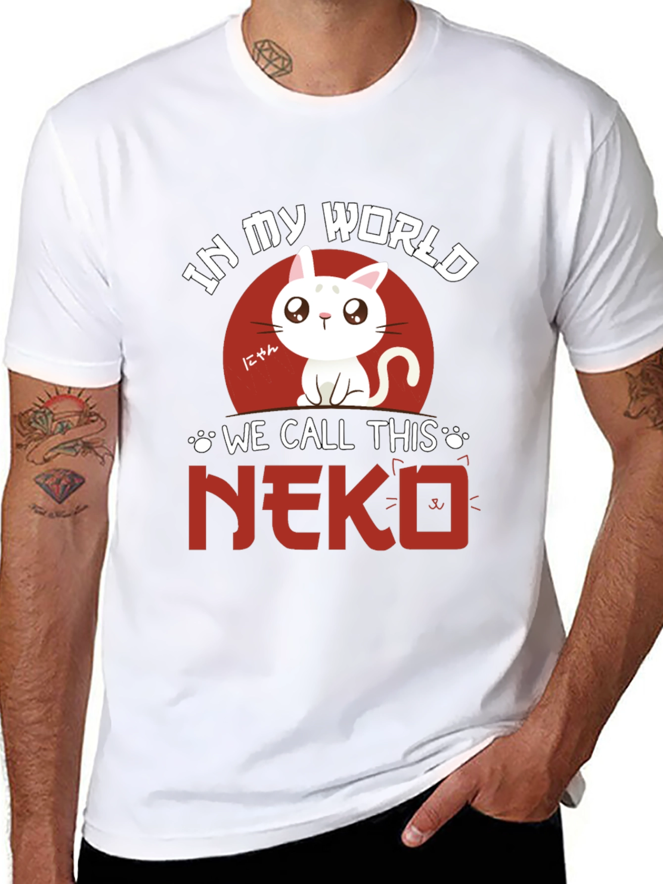 Neko Cat T-Shirt - Anime Style