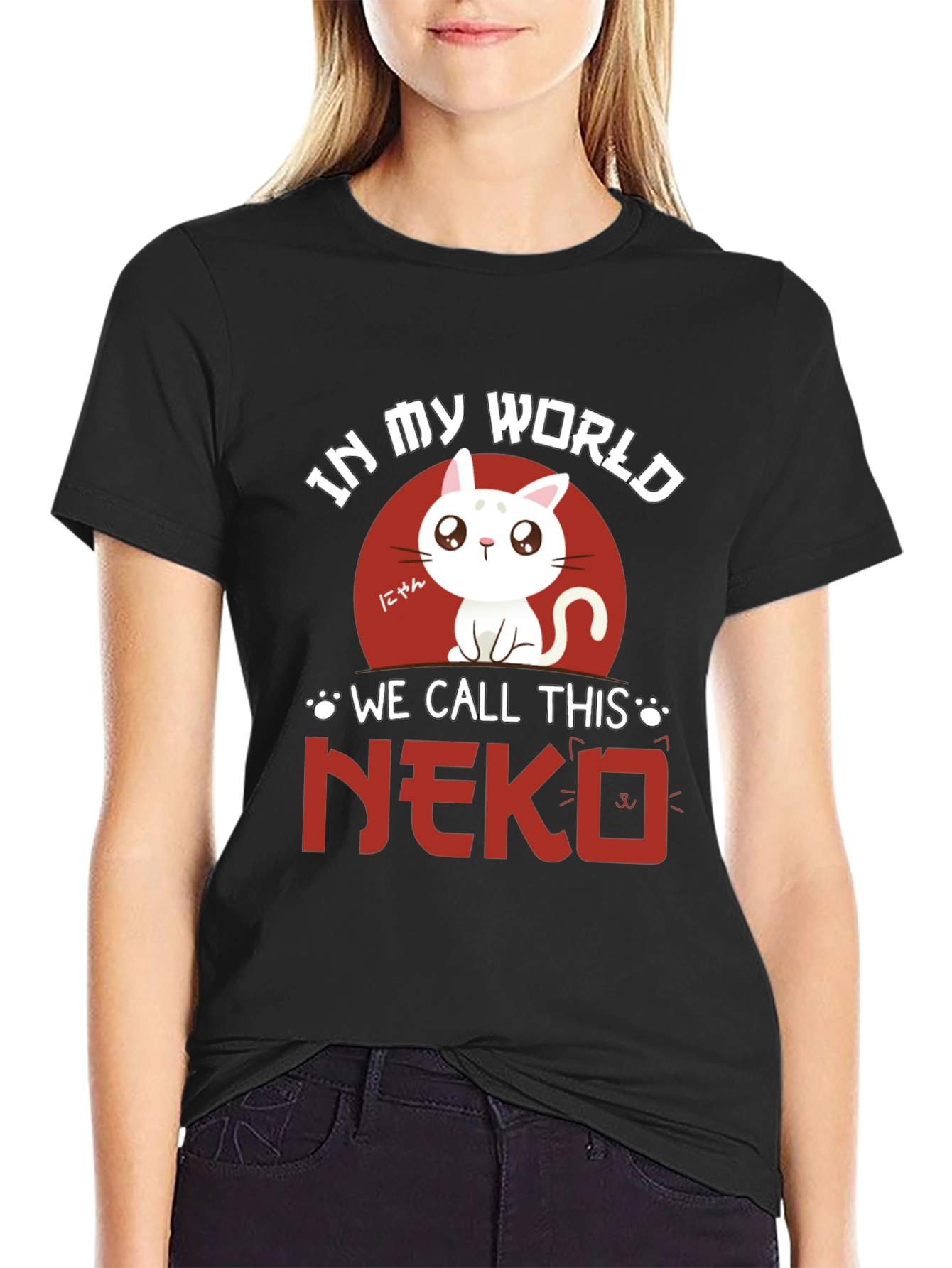 Neko Cat T-Shirt - Anime Style