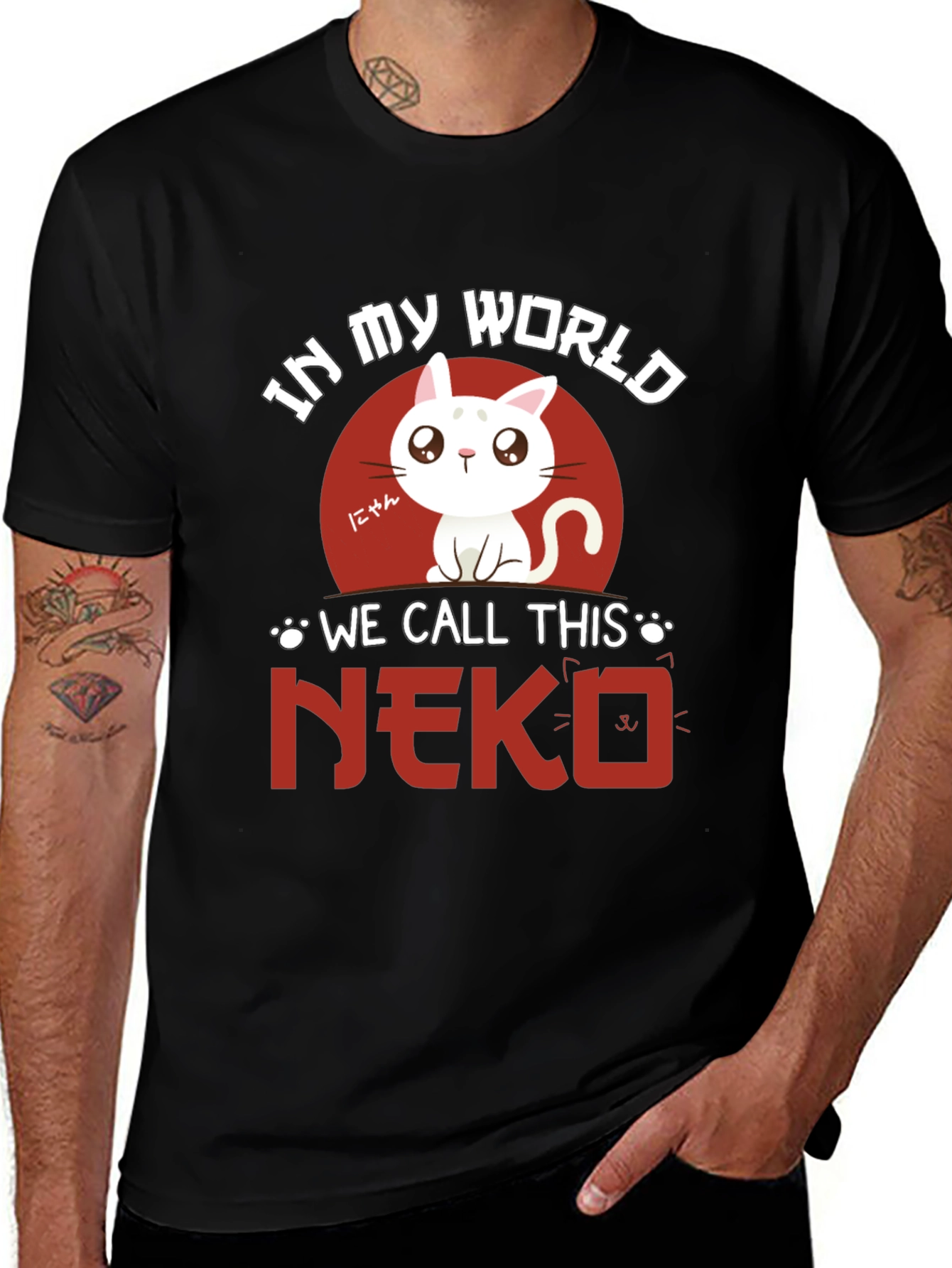 Neko Cat T-Shirt - Anime Style