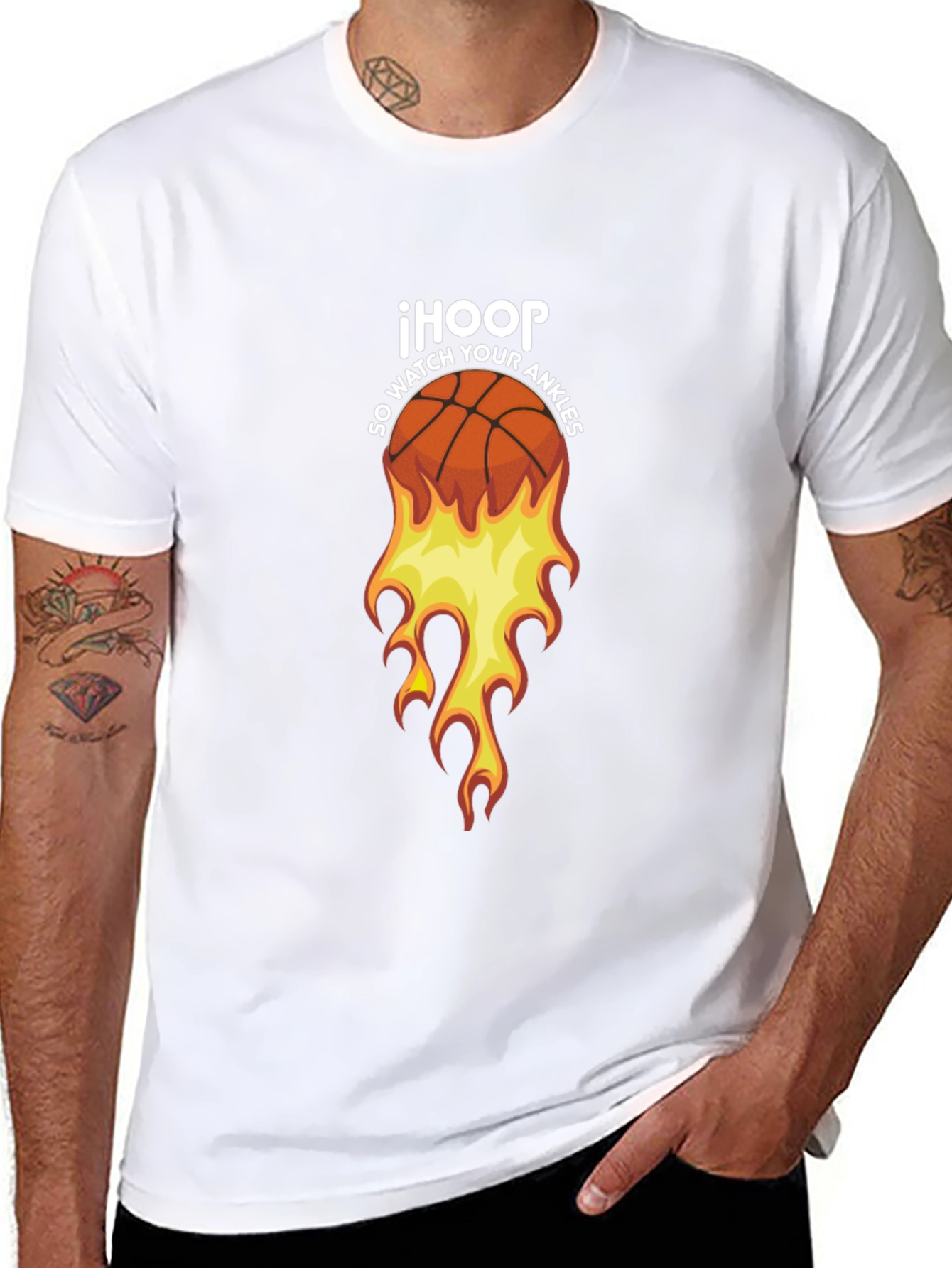 IHOOP Basketball Graphic Tee - So Watch Your Ankles!