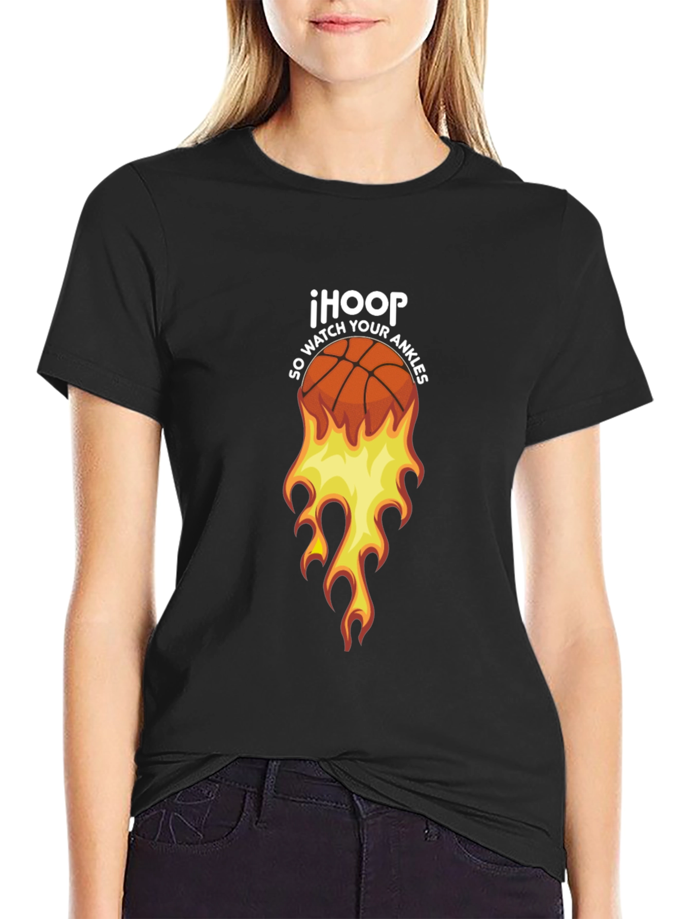 IHOOP Basketball Graphic Tee - So Watch Your Ankles!