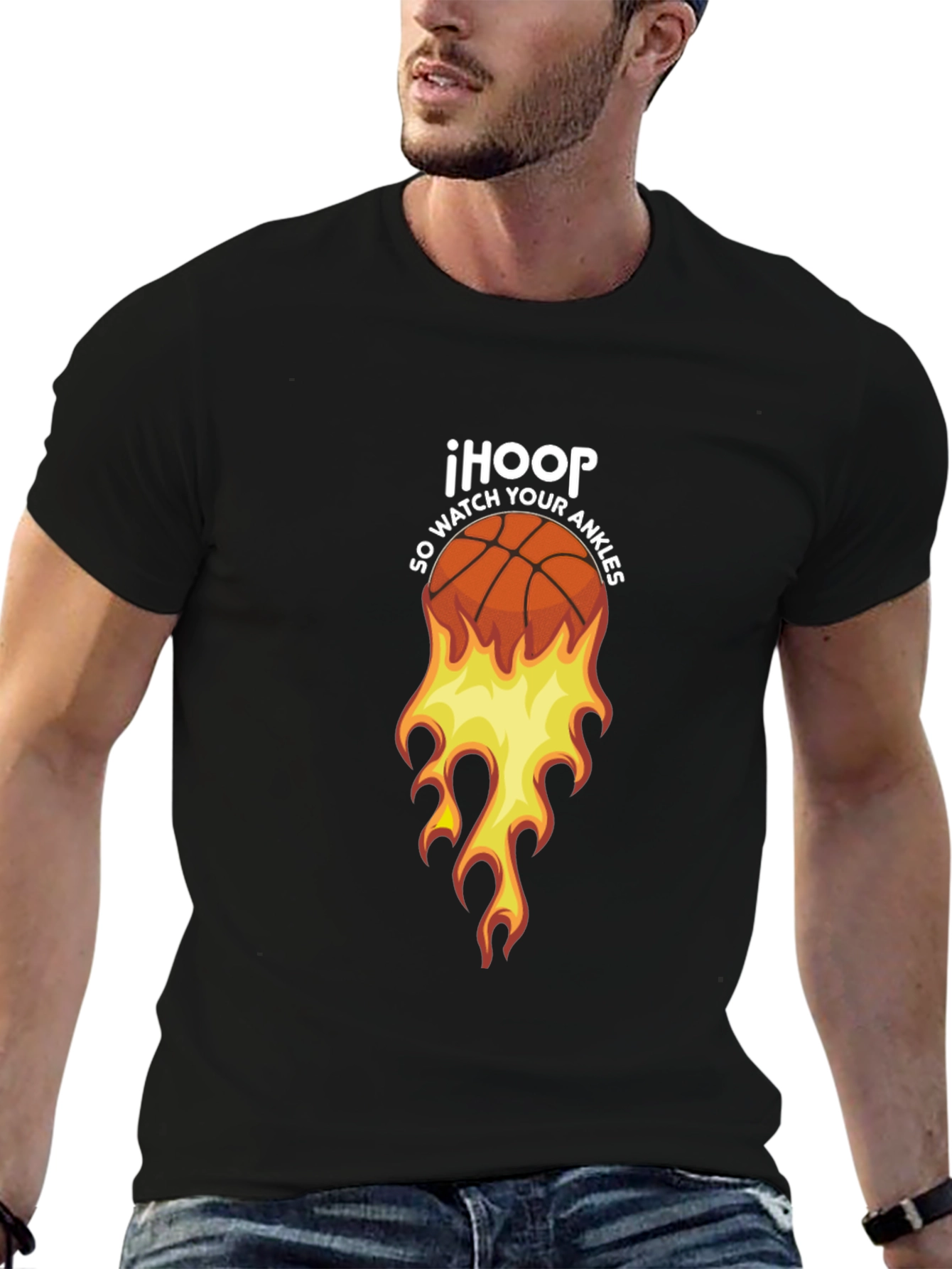 IHOOP Basketball Graphic Tee - So Watch Your Ankles!