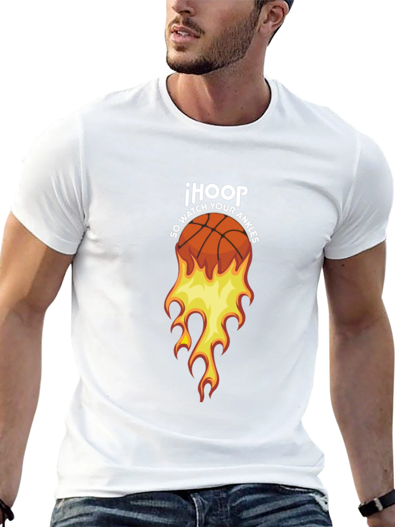 IHOOP Basketball Graphic Tee - So Watch Your Ankles!