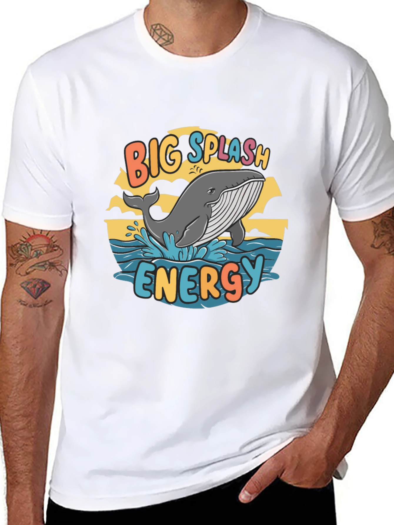 Big Splash Energy Whale Graphic Tee