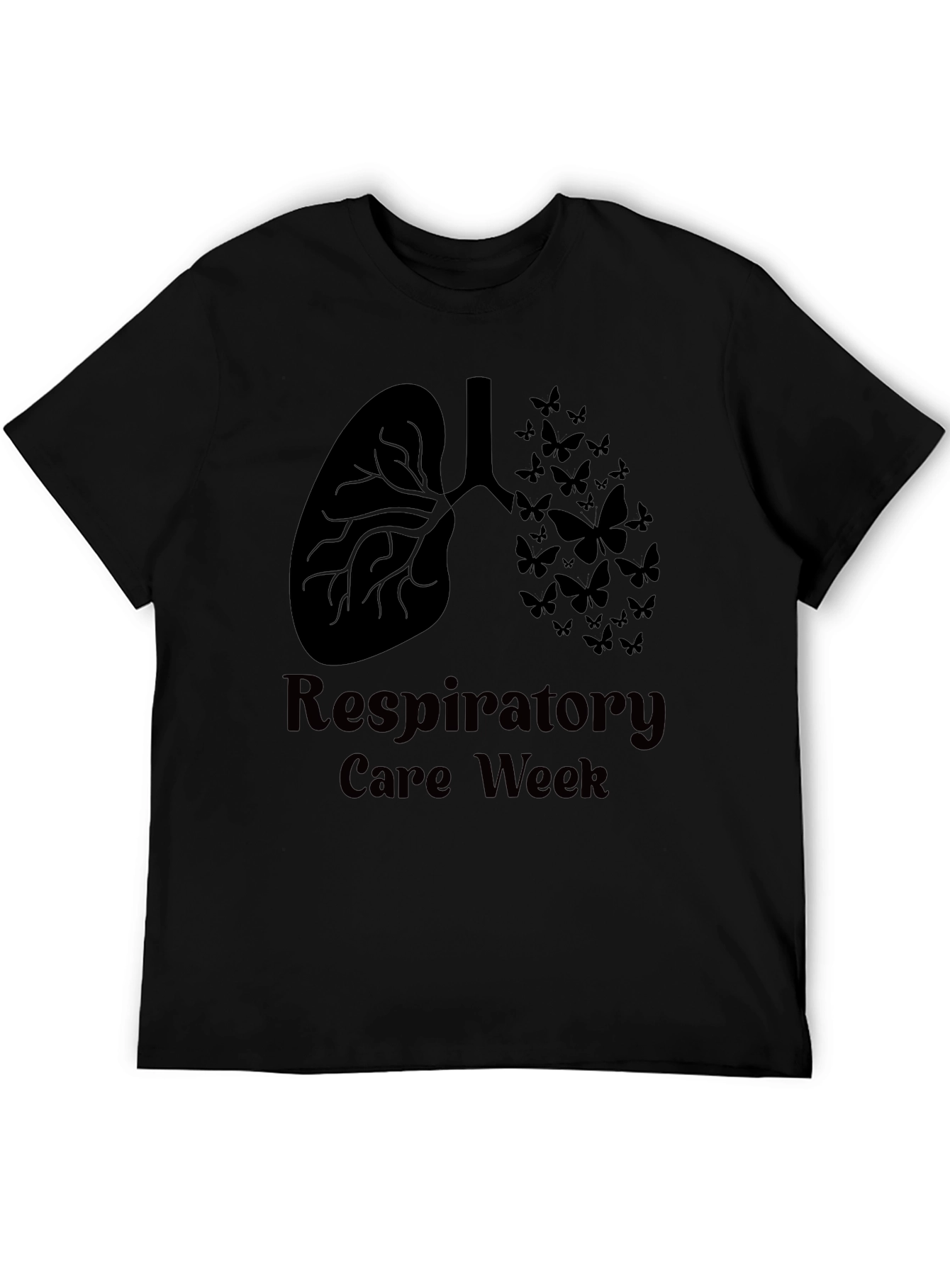 Respiratory Care Week T-Shirt Lungs and Butterflies Graphic