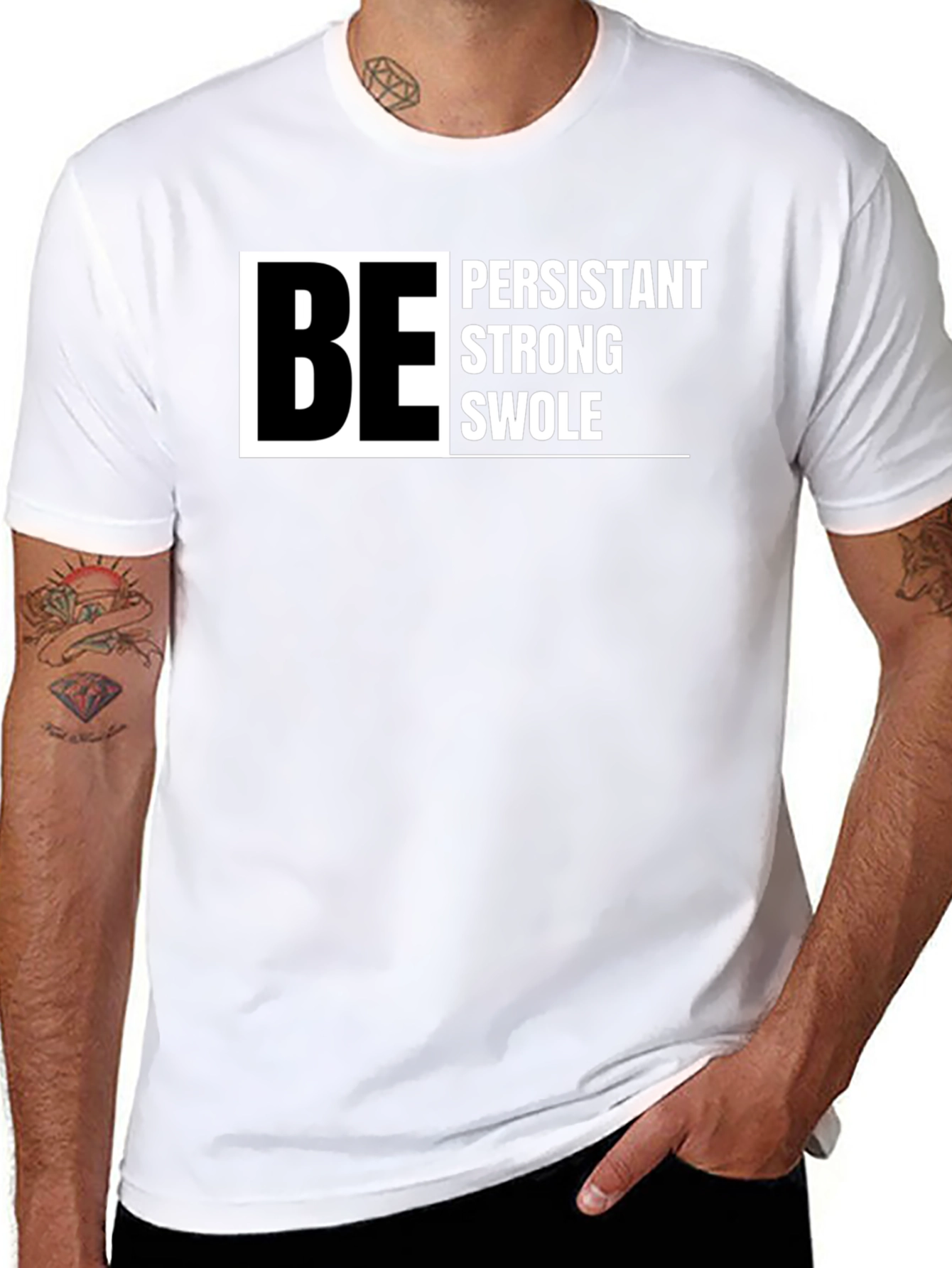 Be Persistent T-Shirt - Motivational Gym Wear