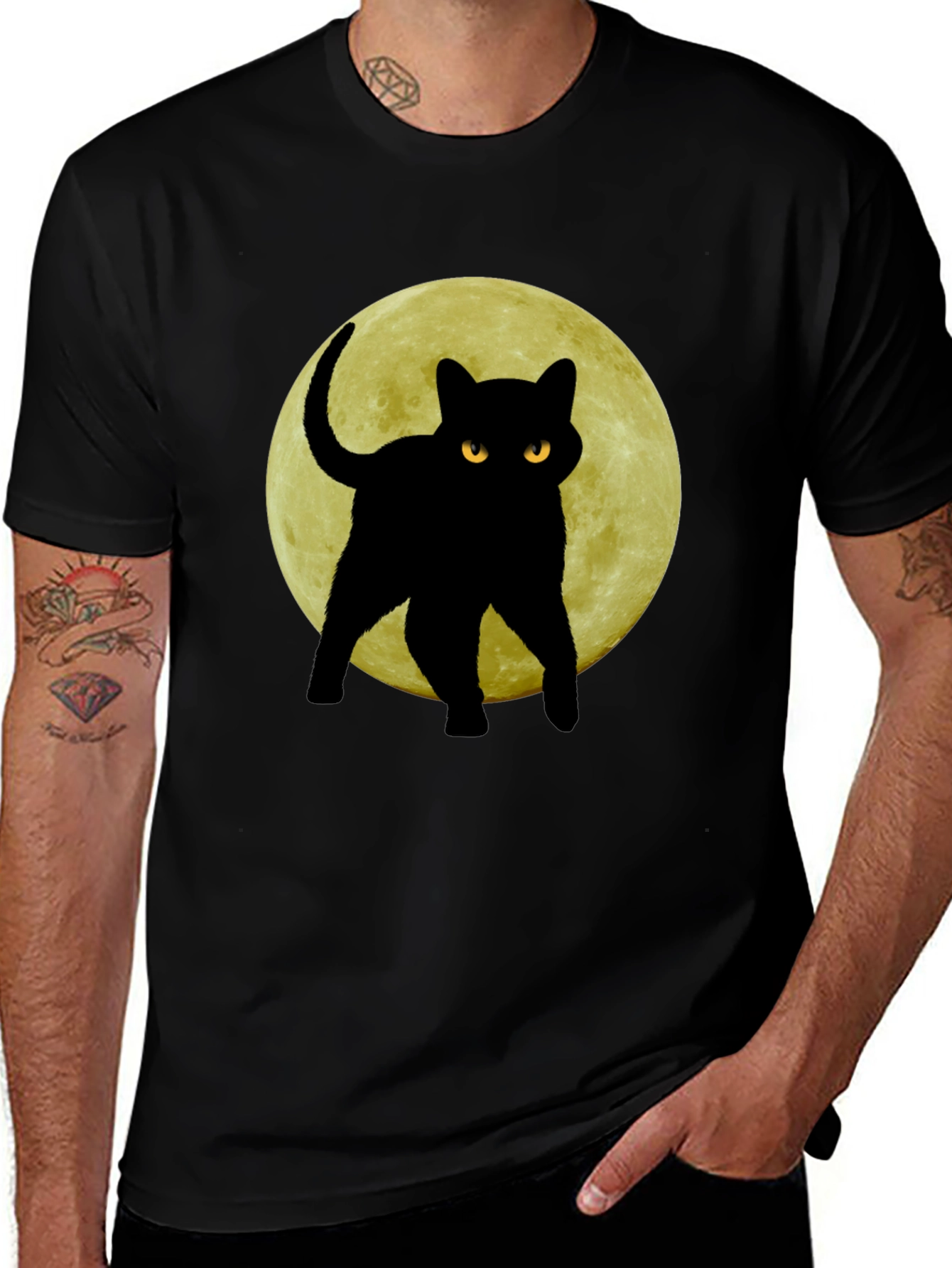 Black Cat Moon T-Shirt