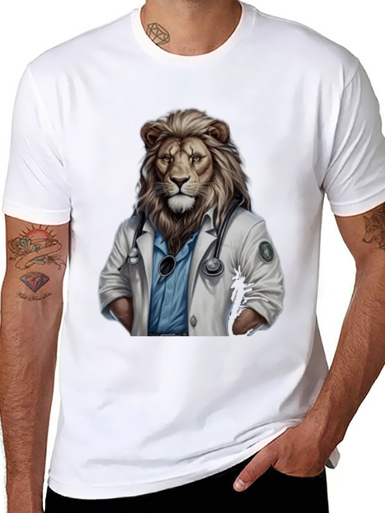 Lion Doctor Graphic T-Shirt