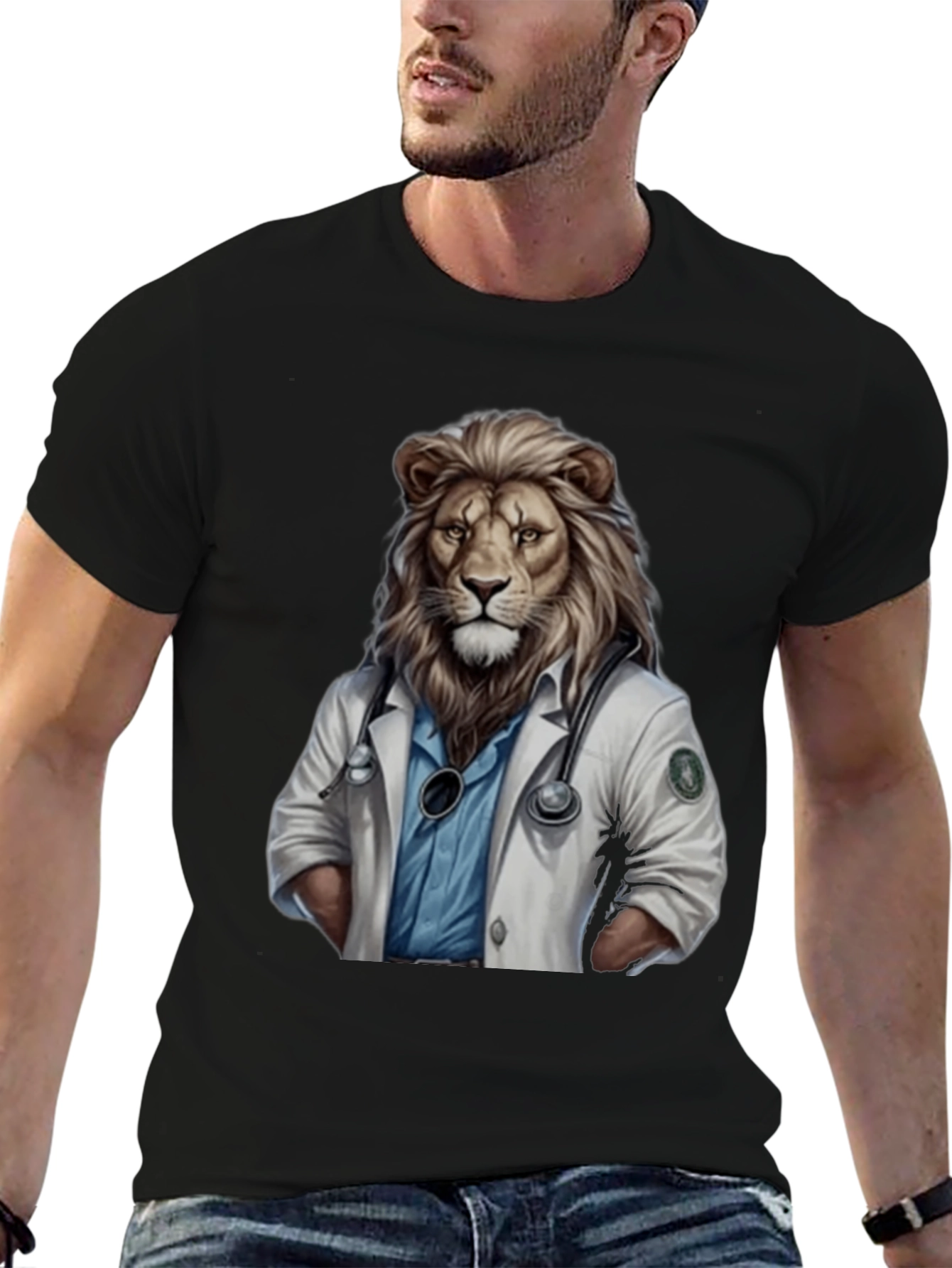 Lion Doctor Graphic T-Shirt