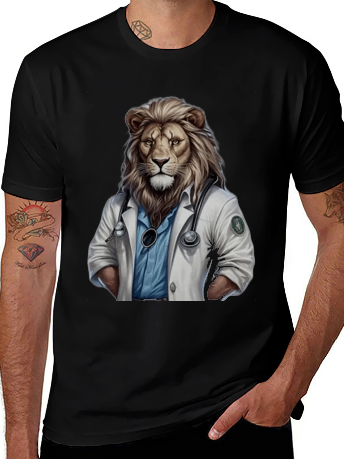 Lion Doctor Graphic T-Shirt