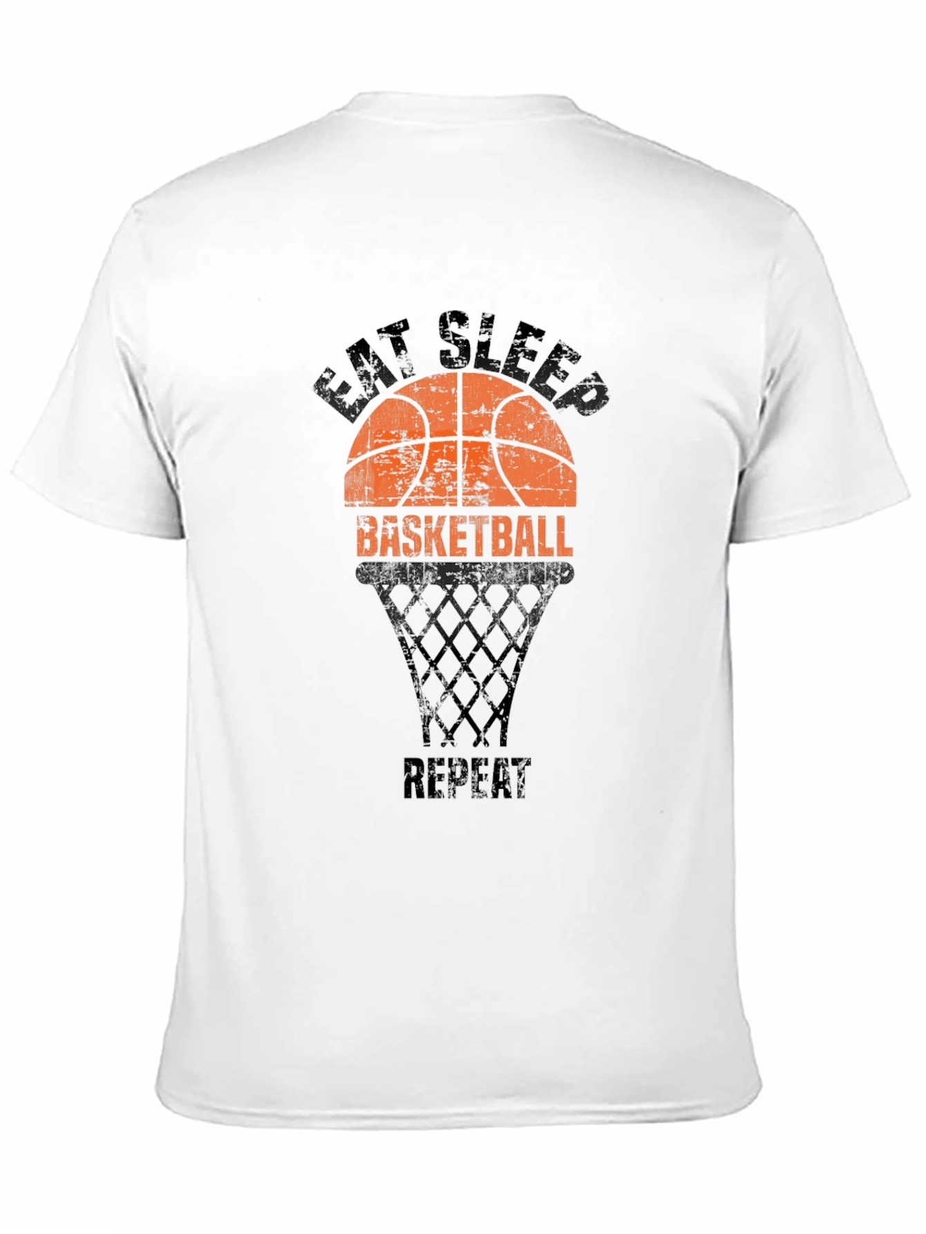 Eat Sleep Basketball Repeat Black T-Shirt