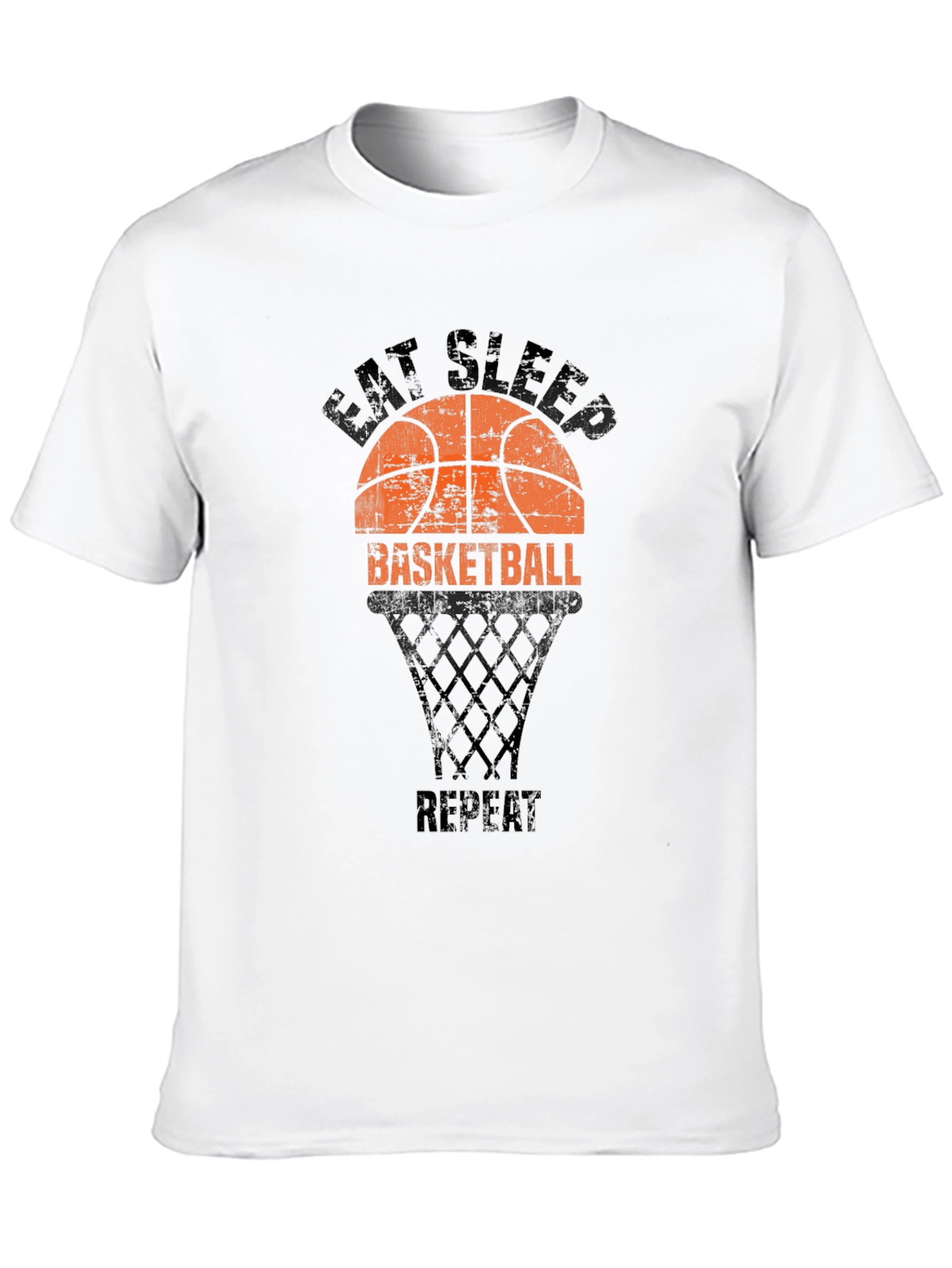 Eat Sleep Basketball Repeat Black T-Shirt