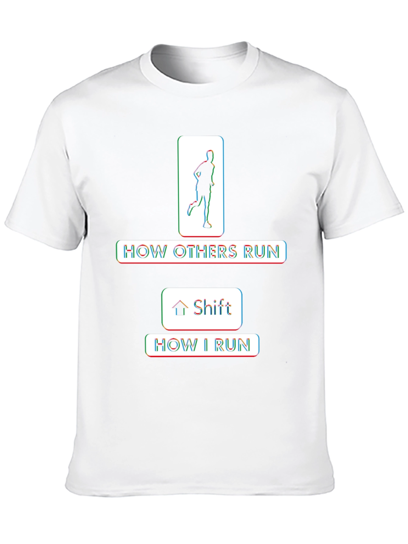 Funny Running T-Shirt - How I Run Shift