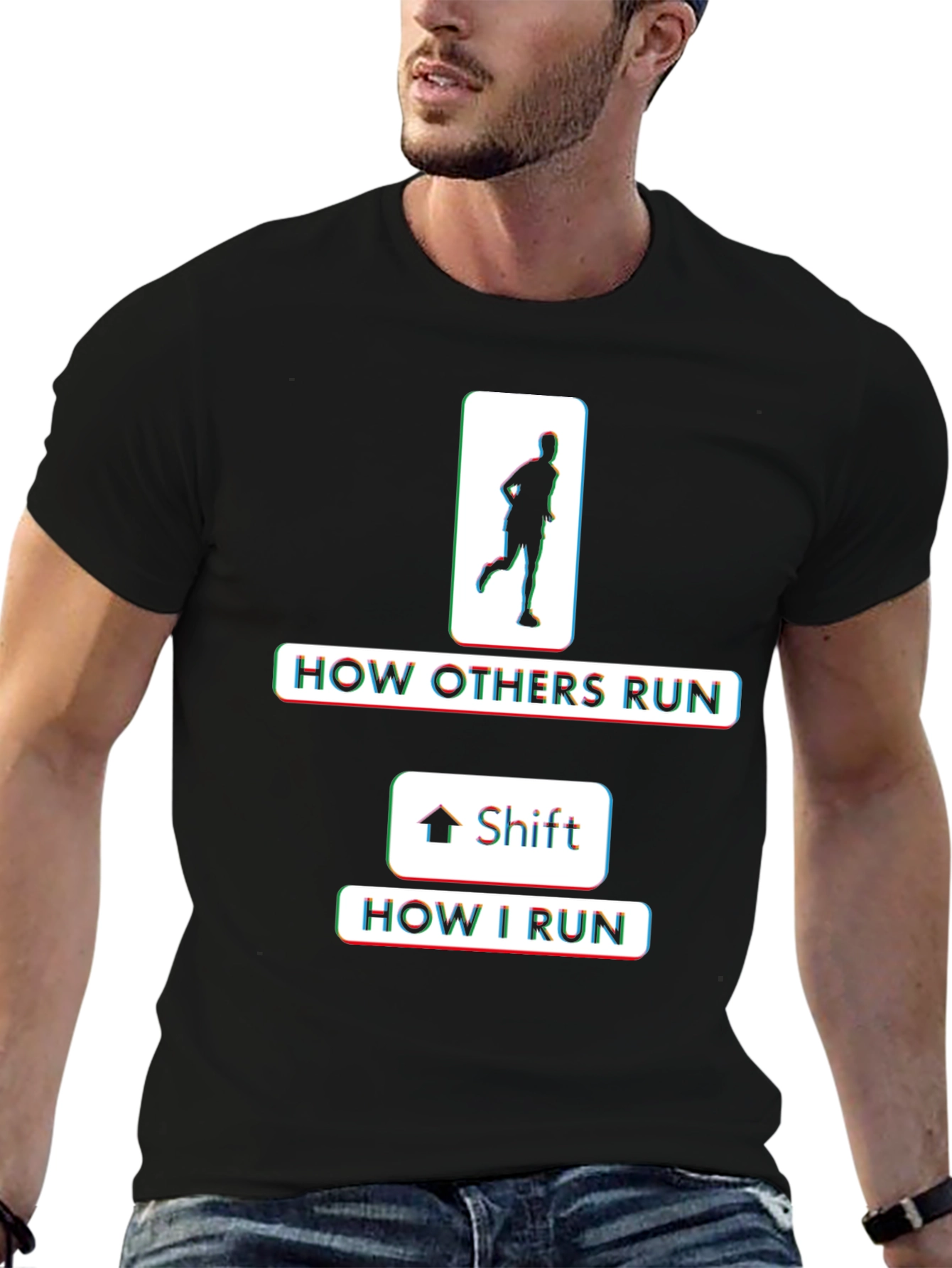 Funny Running T-Shirt - How I Run Shift