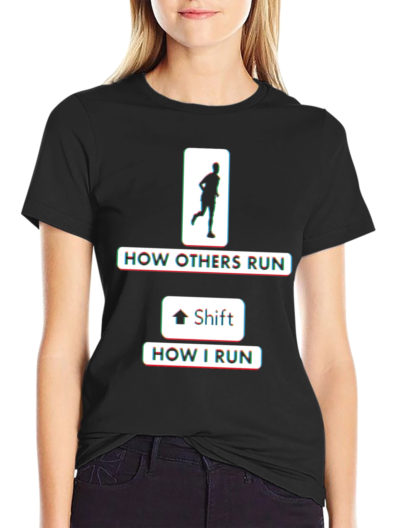Funny Running T-Shirt - How I Run Shift