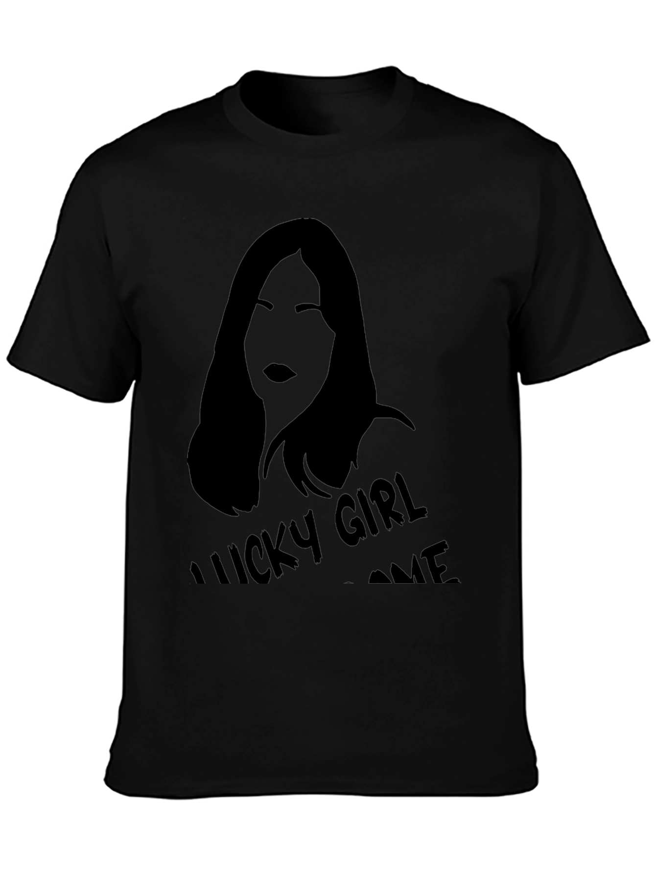 Lucky Girl Syndrome Black Graphic Tee