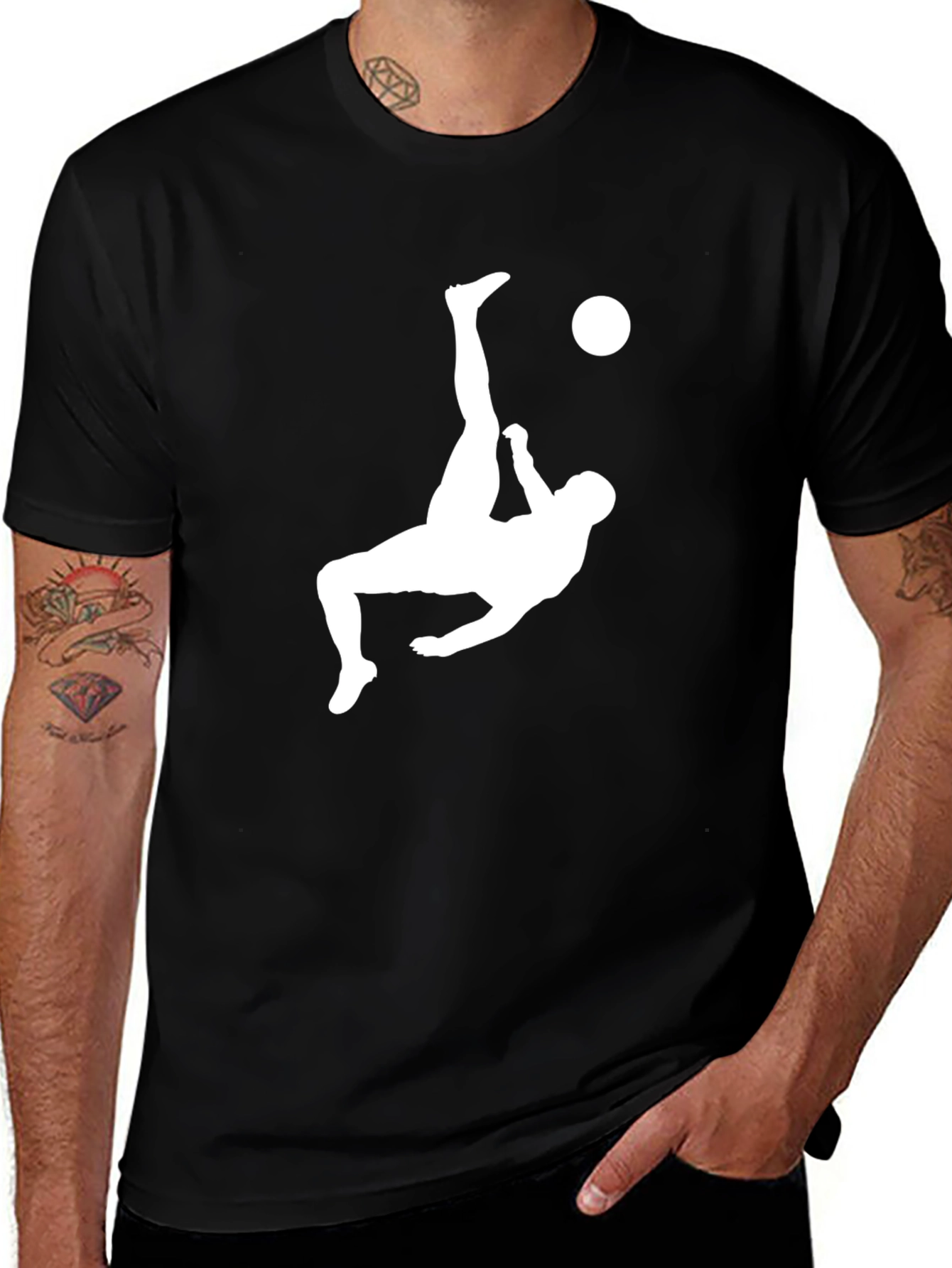 Bicycle Kick Graphic Tee - Cool Soccer Shirt