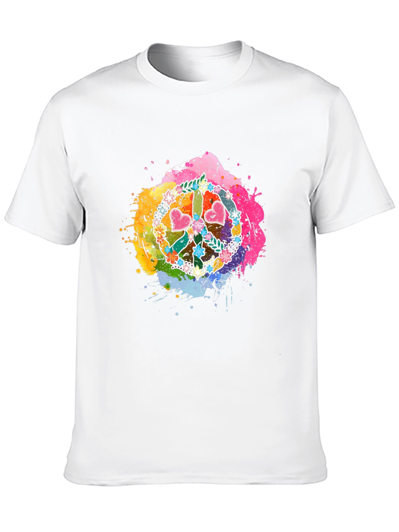 Peace Sign Heart Graphic Tee