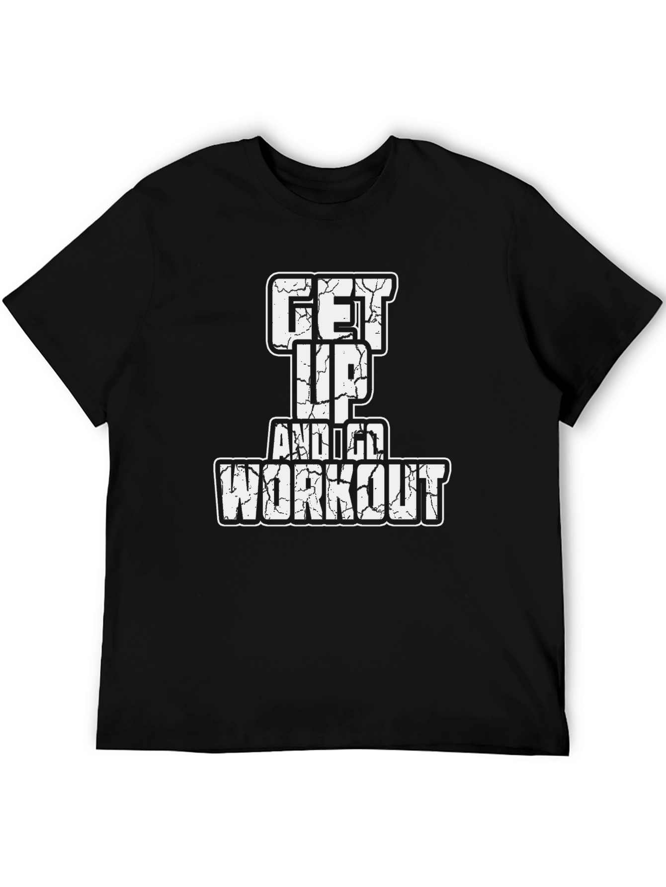 Get Up and Go Workout Black T-Shirt