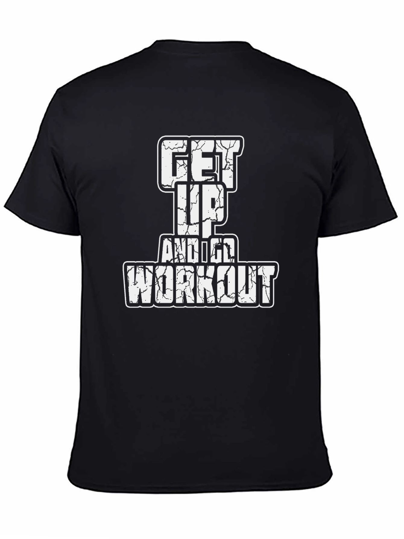Get Up and Go Workout Black T-Shirt