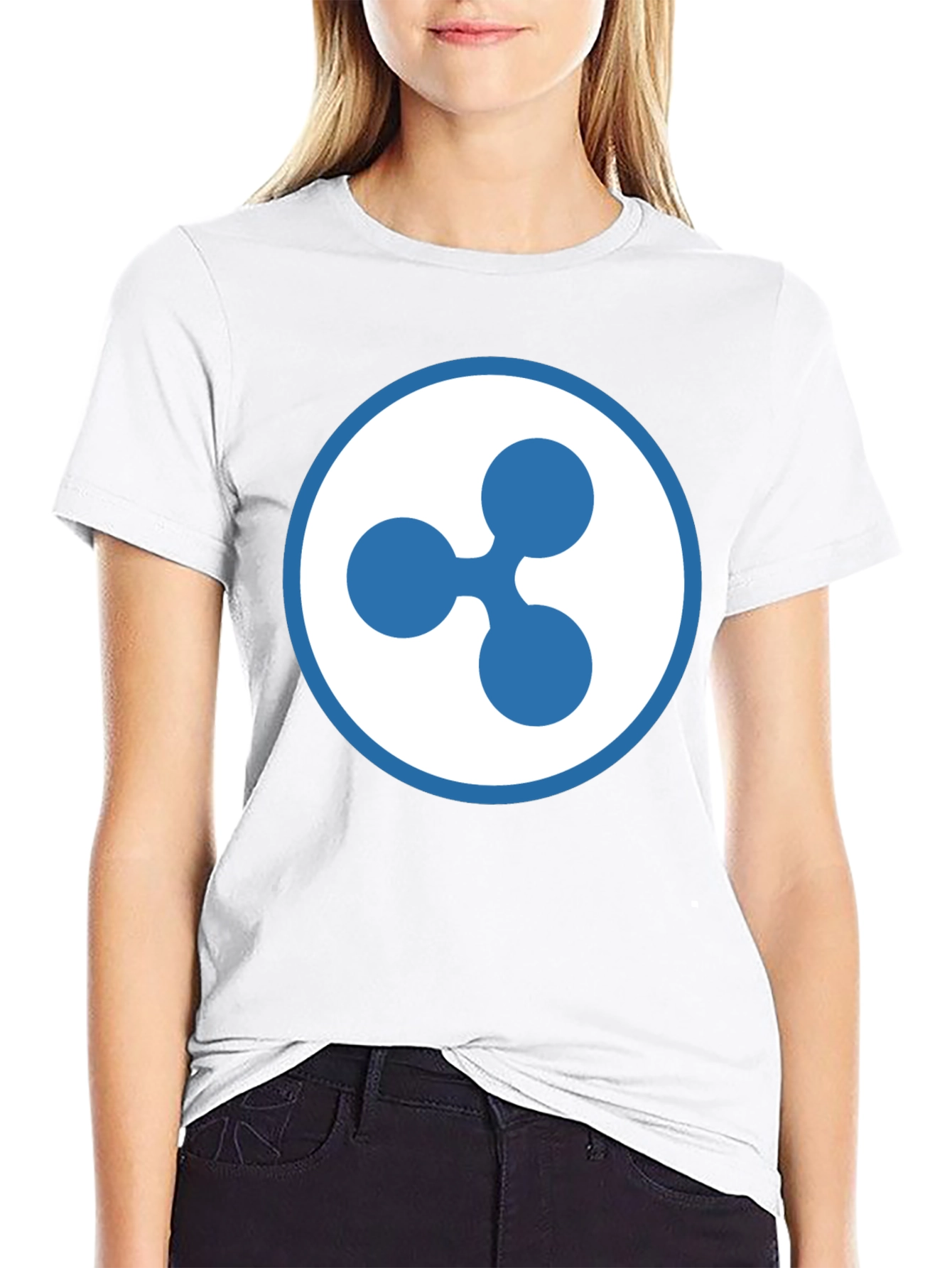 Ripple XRP Crypto Logo T-Shirt - Black