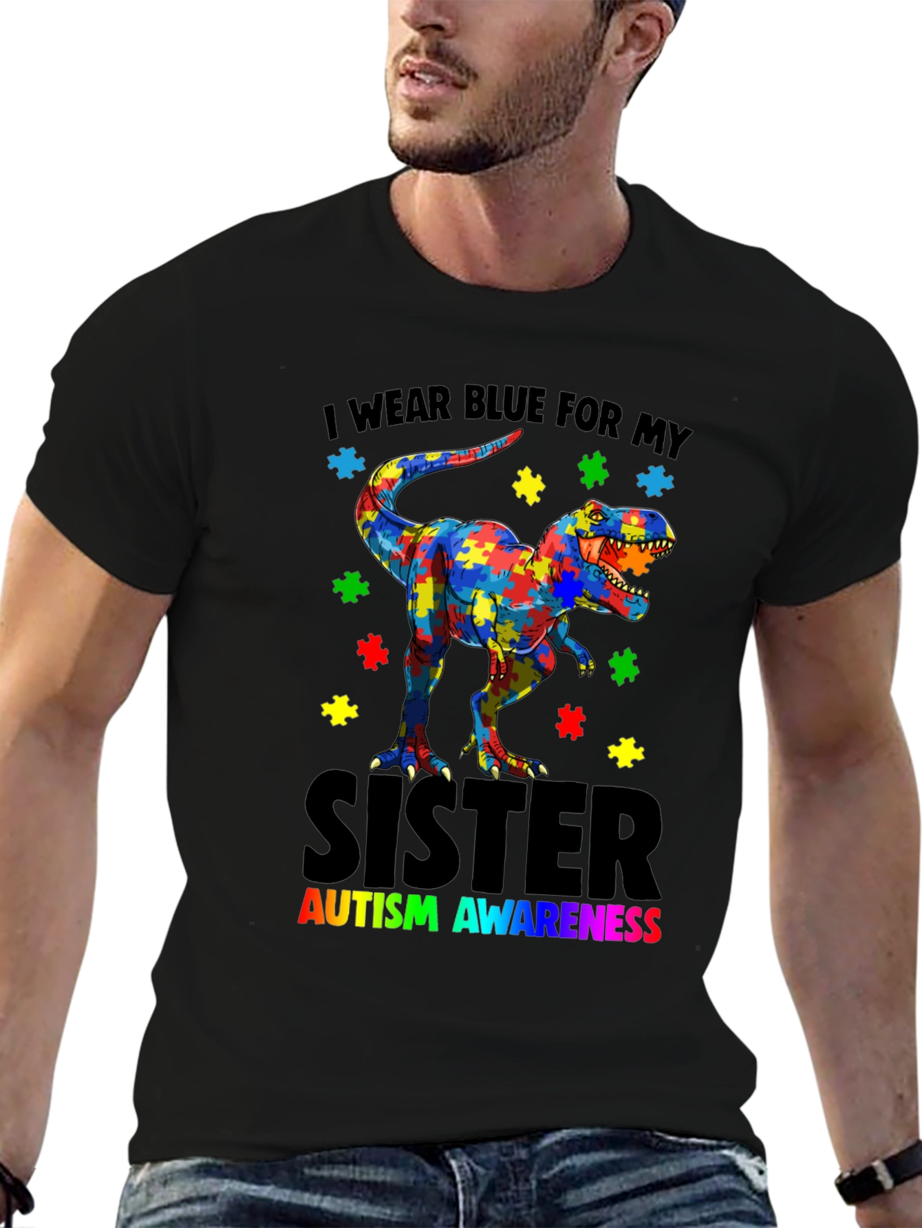 Autism Awareness Dinosaur T-Shirt
