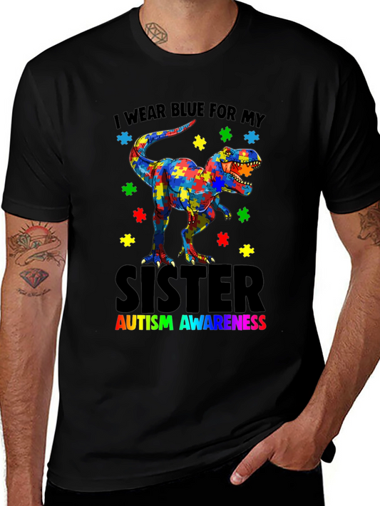 Autism Awareness Dinosaur T-Shirt