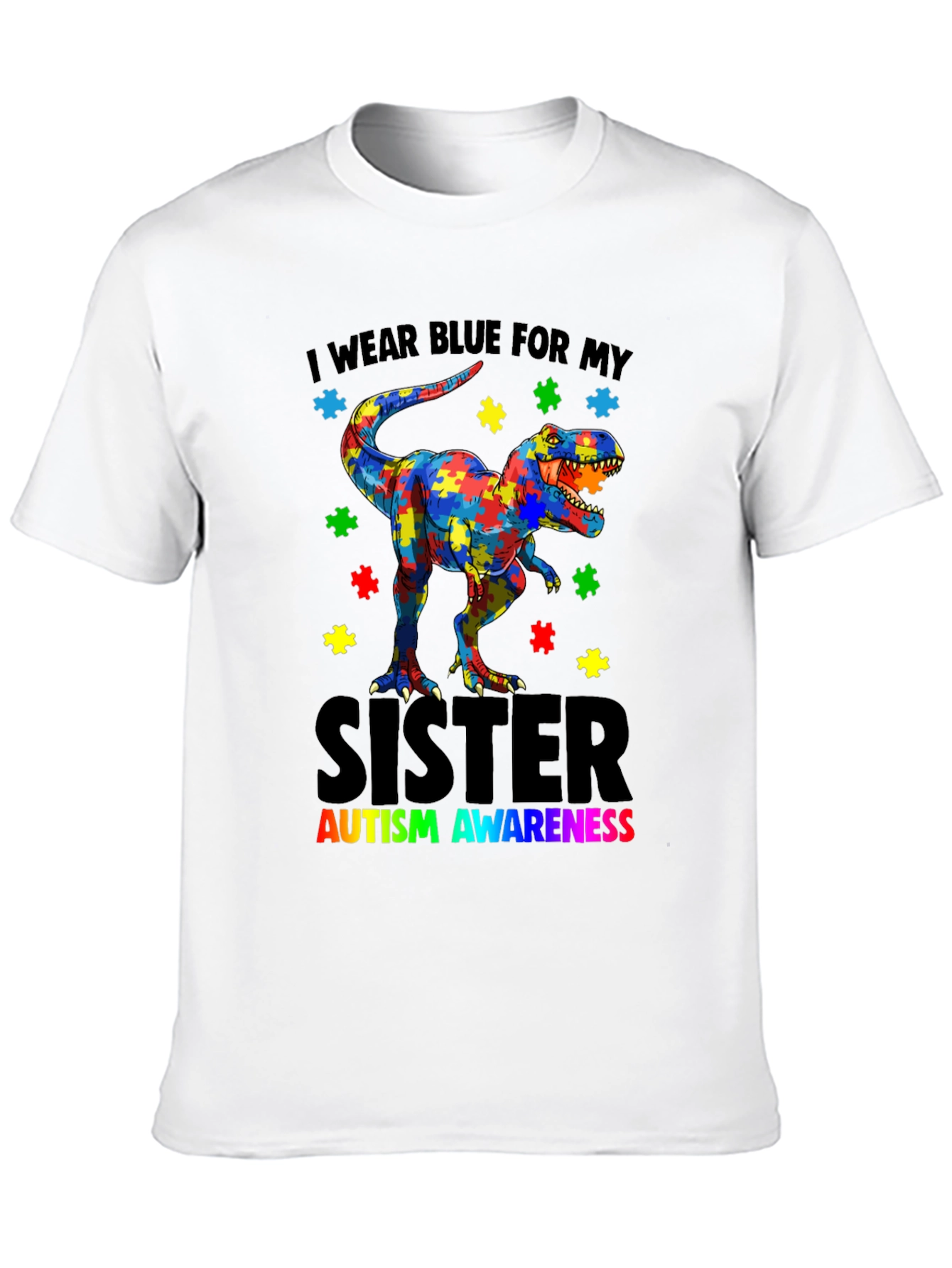 Autism Awareness Dinosaur T-Shirt