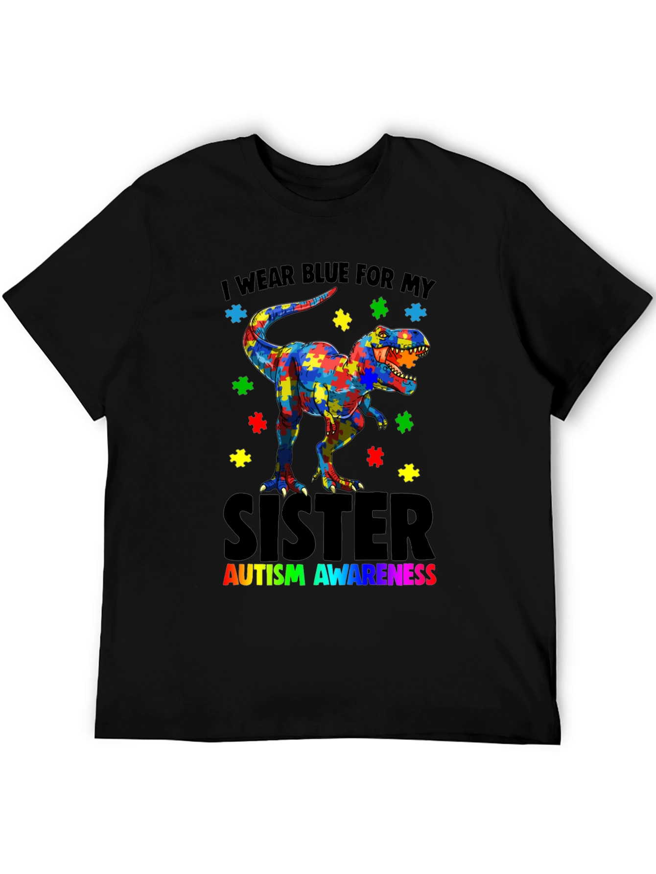 Autism Awareness Dinosaur T-Shirt