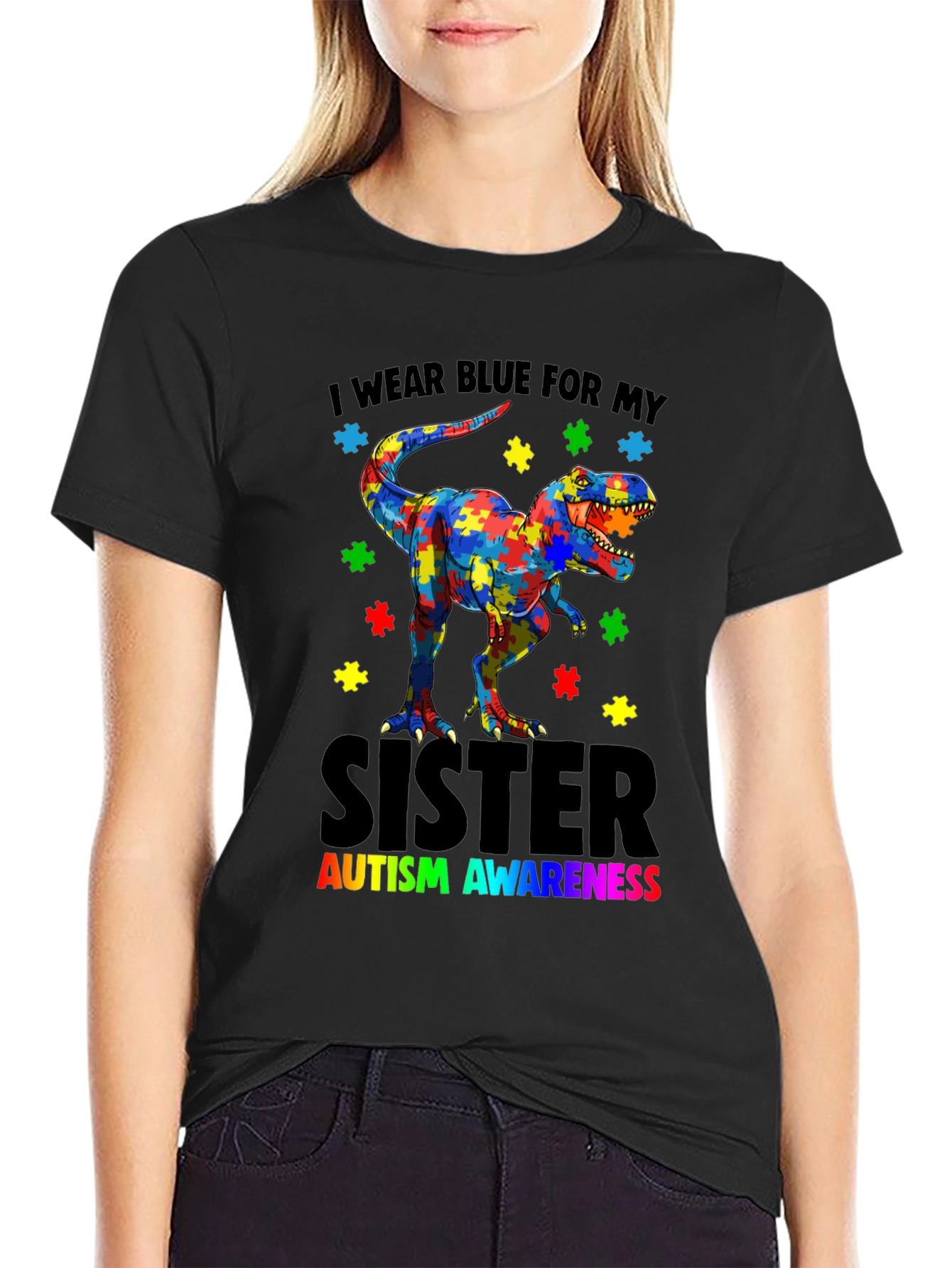 Autism Awareness Dinosaur T-Shirt
