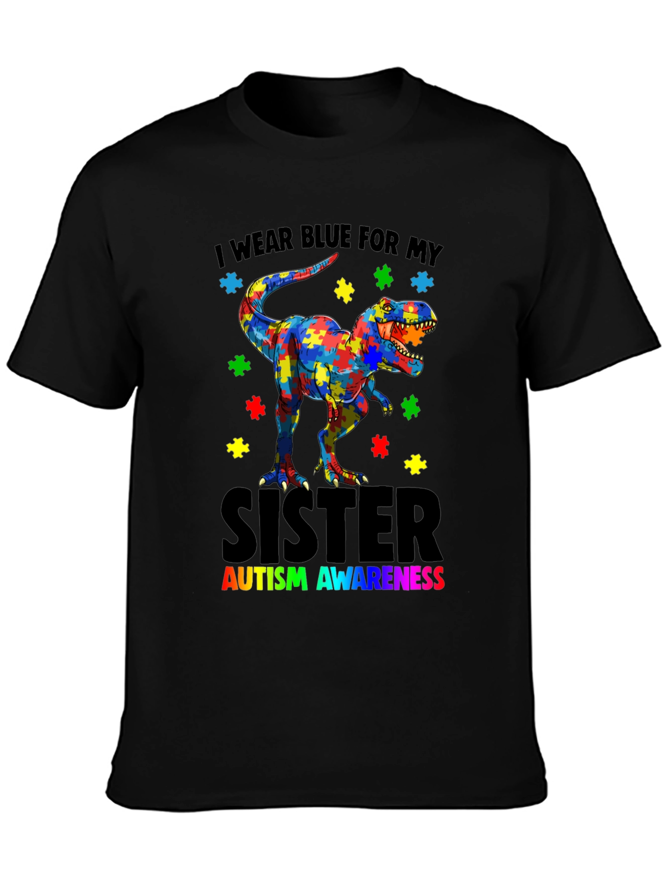 Autism Awareness Dinosaur T-Shirt
