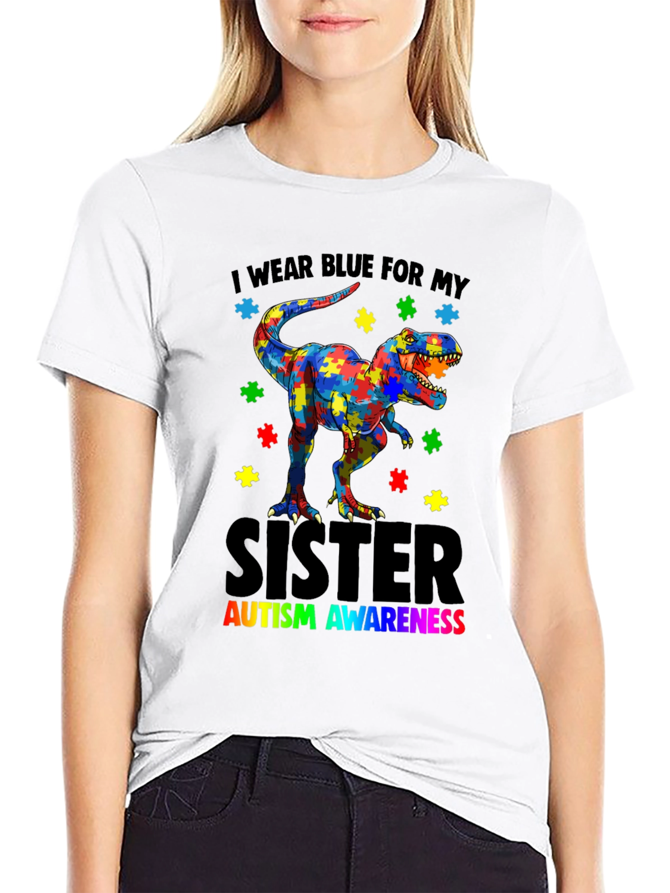 Autism Awareness Dinosaur T-Shirt