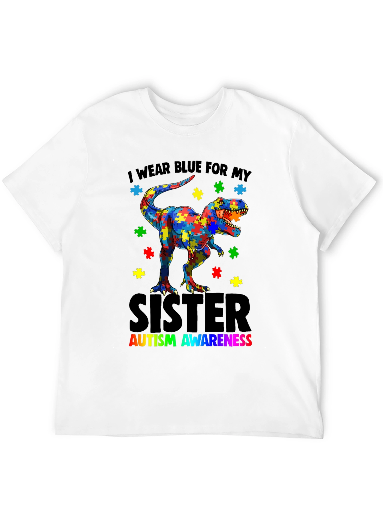Autism Awareness Dinosaur T-Shirt