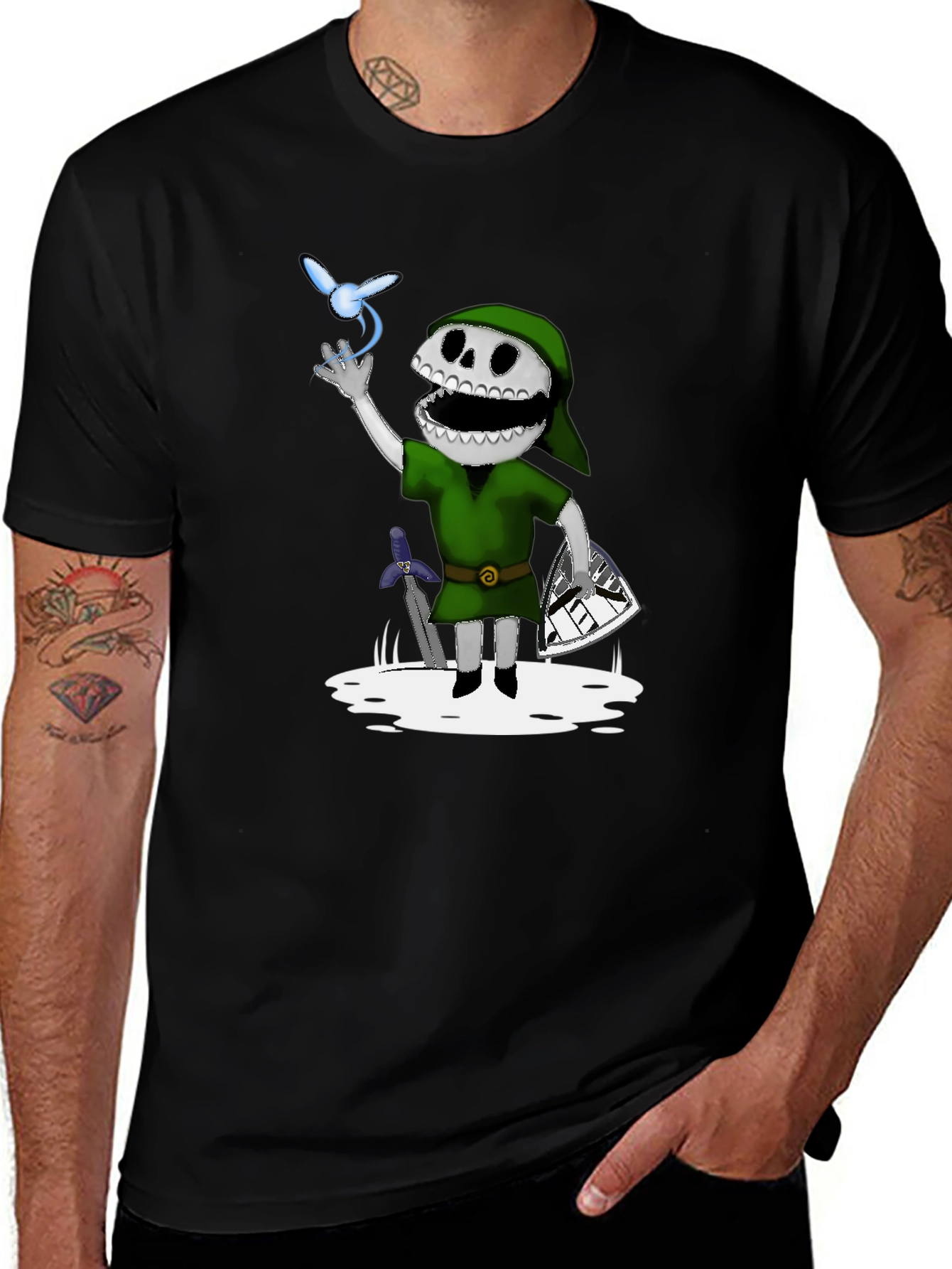 Link Skull Kid T-Shirt - Zelda Inspired Graphic Tee