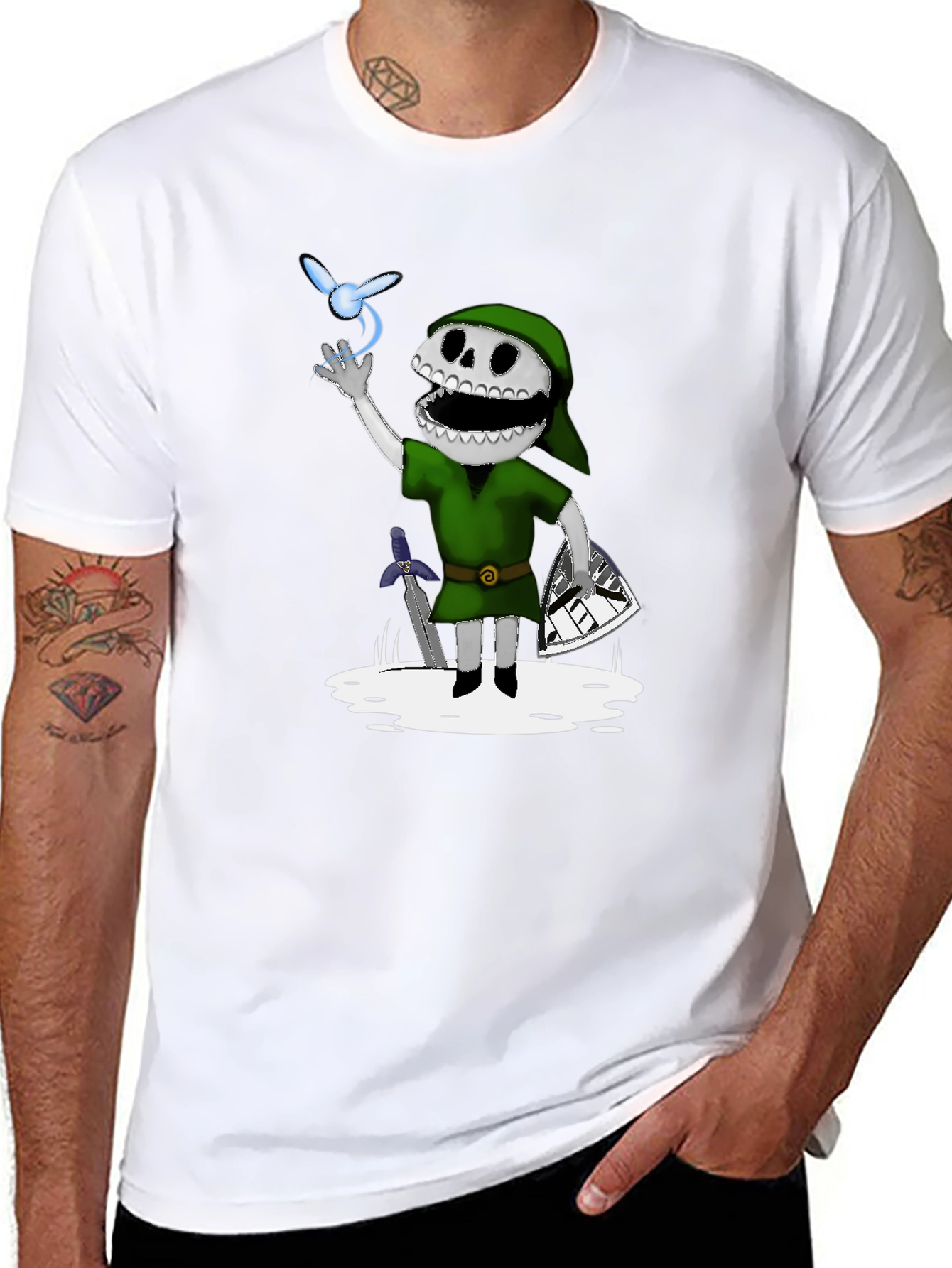 Link Skull Kid T-Shirt - Zelda Inspired Graphic Tee
