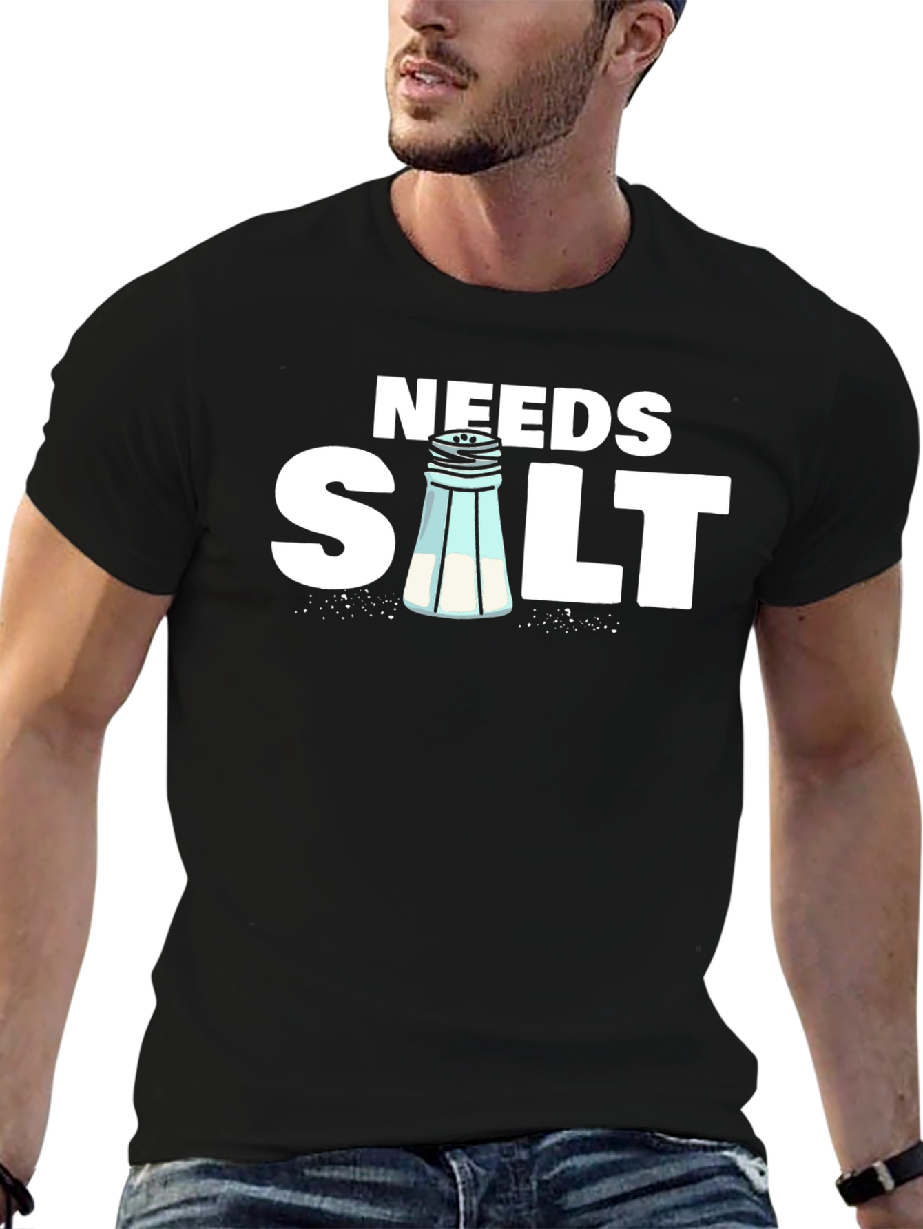 Needs Salt Funny Graphic T-Shirt